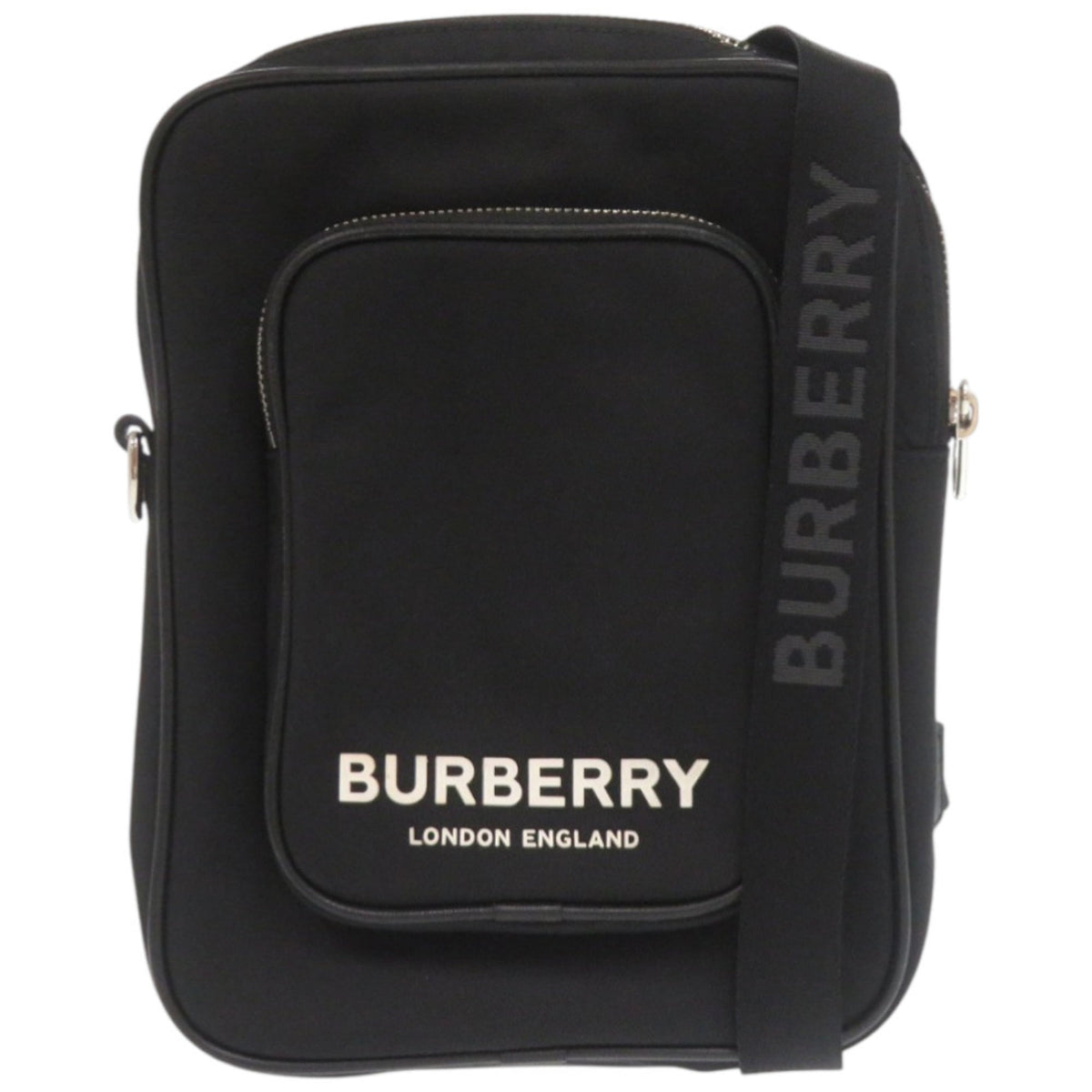 Burberry Black White Nylon Sling Bag (Pre-Owned)