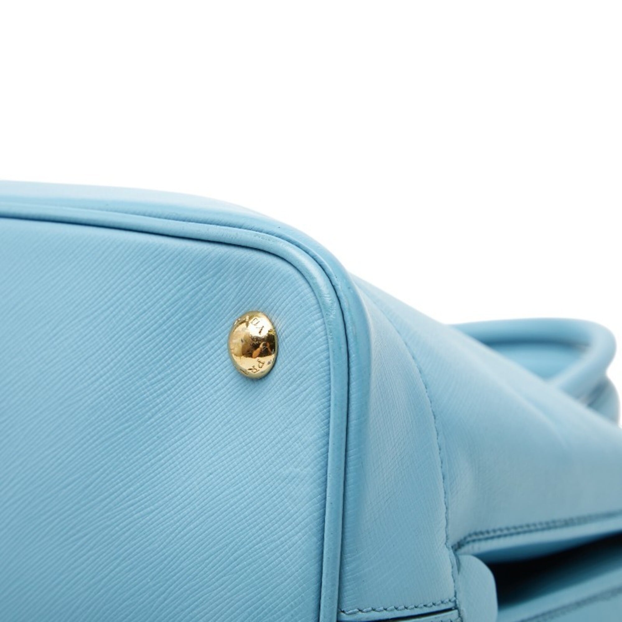 Prada Light Blue Leather Handbag (Pre-Owned)