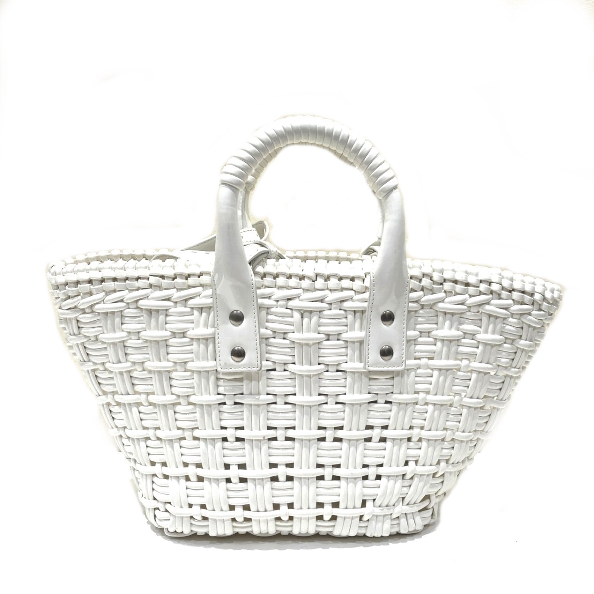 Balenciaga White Patent Leather Shoulder Bag (Pre-Owned)