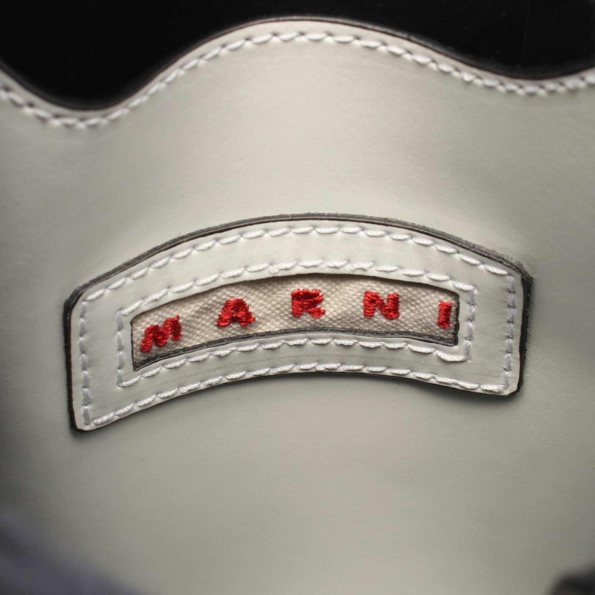 Marni Pink White Leather Handbag (Pre-Owned)