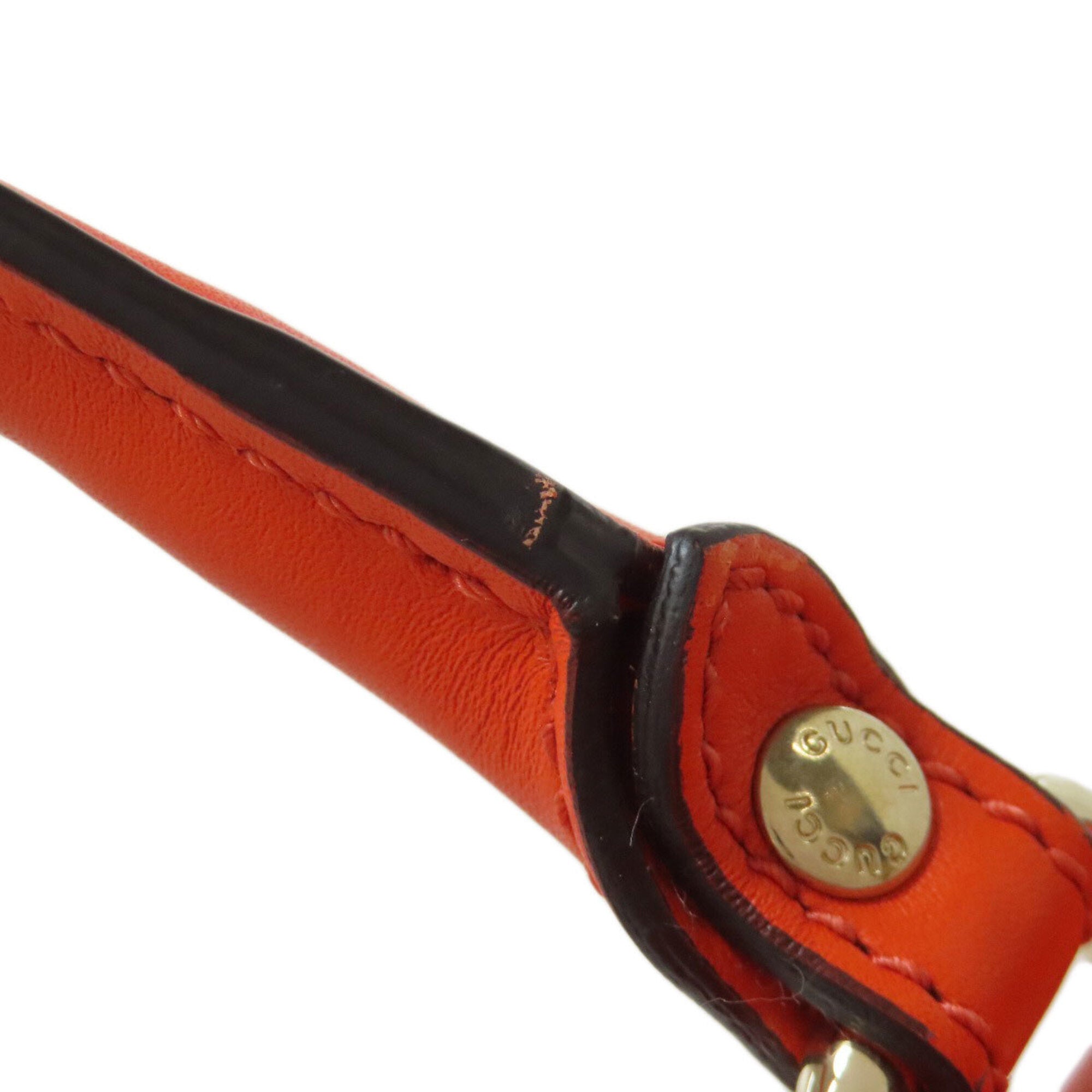 Gucci Orange Leather Handbag (Pre-Owned)