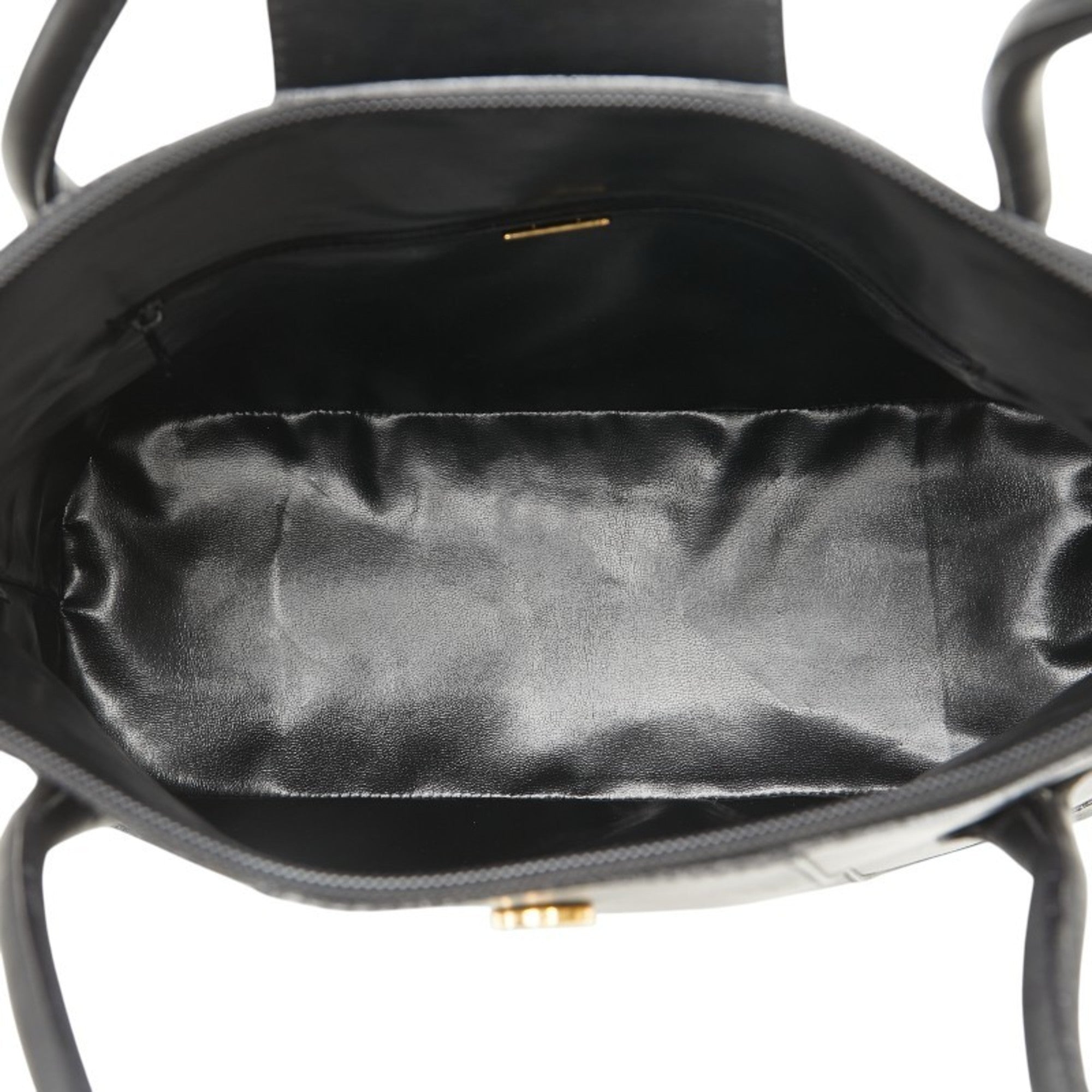 Bally Black Leather Handbag Tote Bag (Pre-Owned)