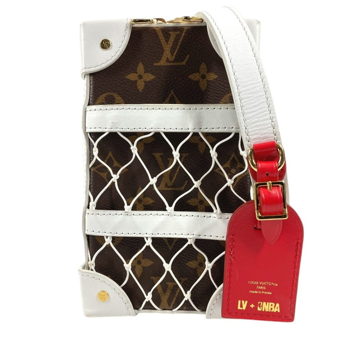 Louis Vuitton Brown Monogram White Monogram Leather Pochette Shoulder Bag (Pre-Owned)