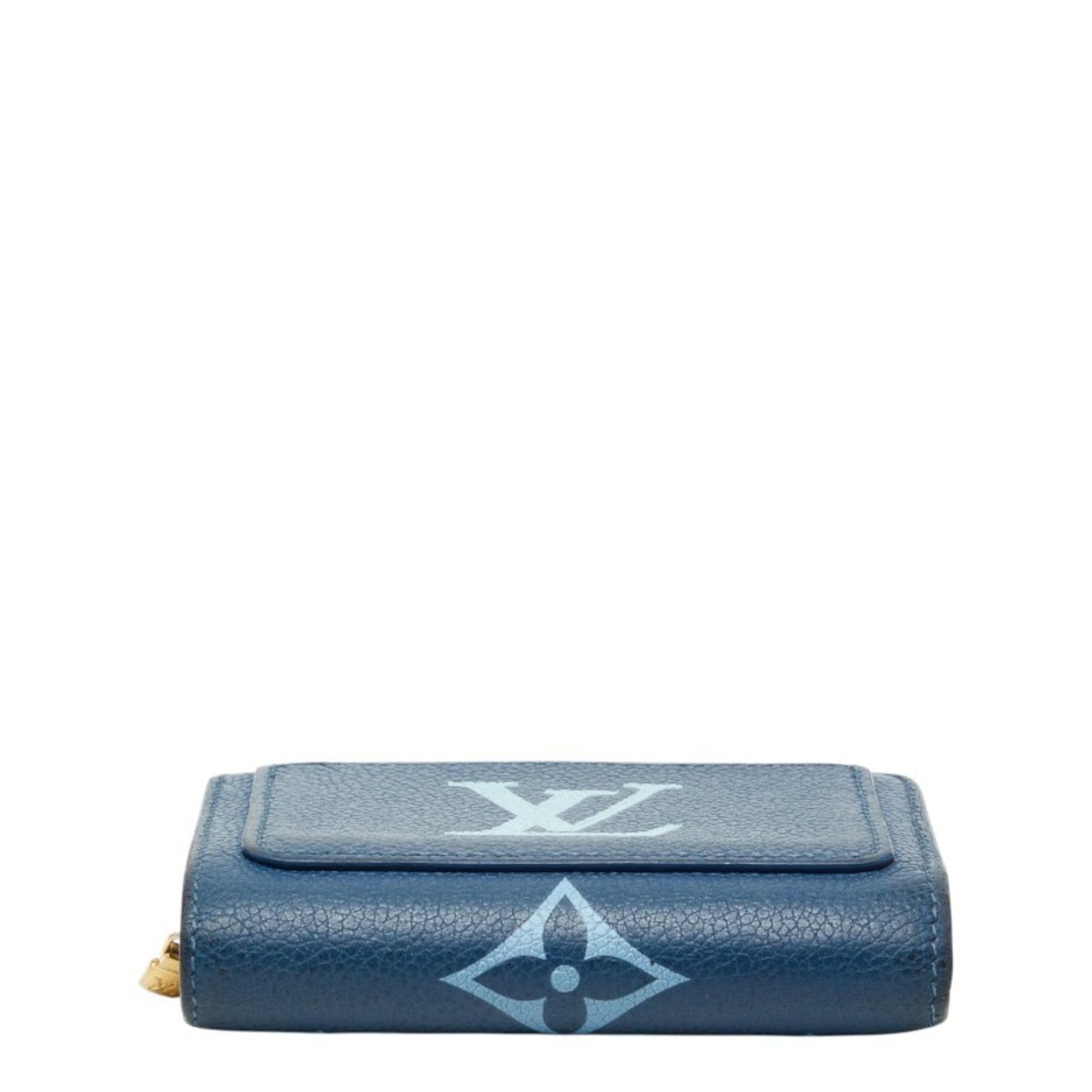Louis Vuitton Blue White Leather Wallet (Bi-Fold) (Pre-Owned)