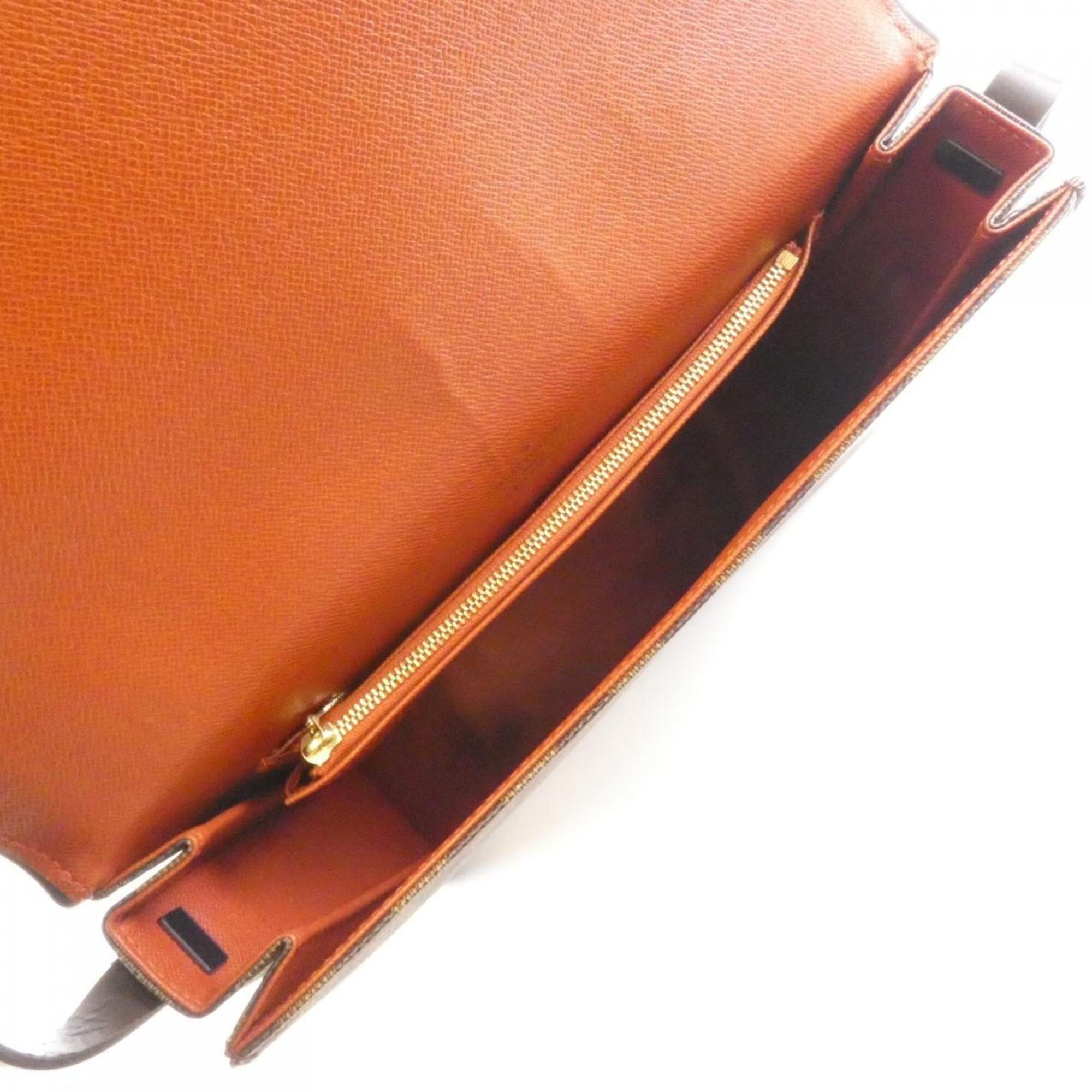 Louis Vuitton Ebene Coated Canvas Shoulder Bag (Pre-Owned)