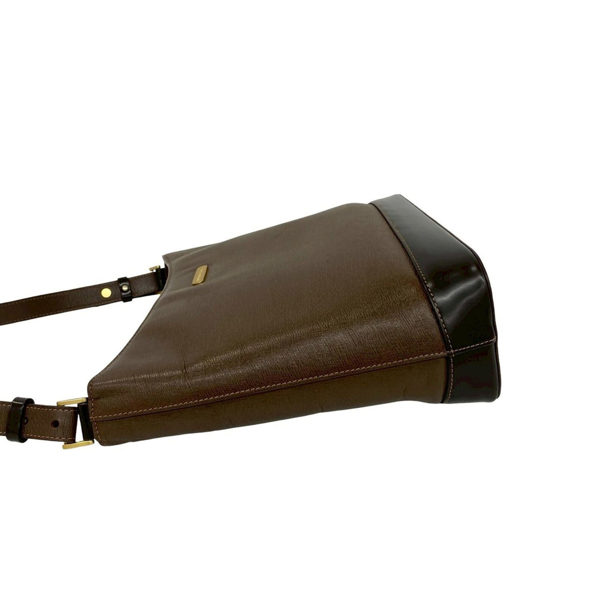 Burberry Brown Leather Shoulder Bag (Pre-Owned)