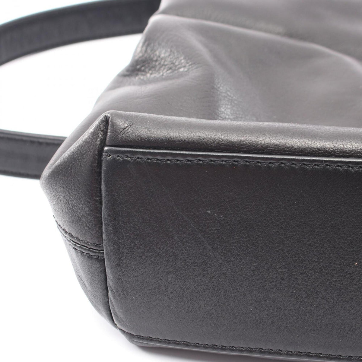 Chanel Black Brown Leather Handbag Tote Bag (Pre-Owned)