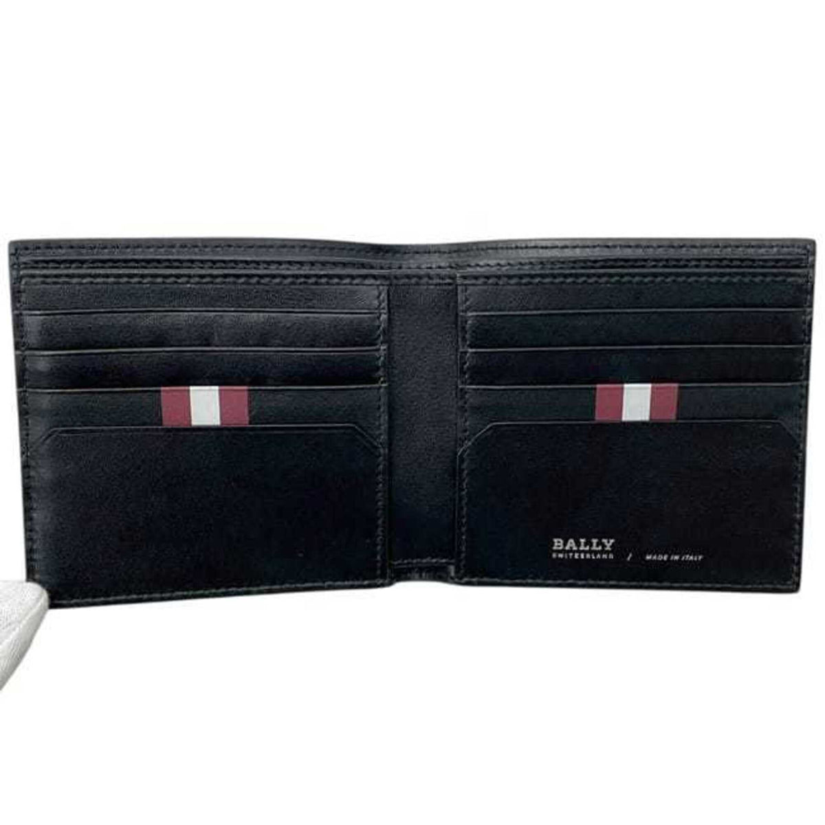 Bally Black Leather Wallet (Bi-Fold) (Pre-Owned)