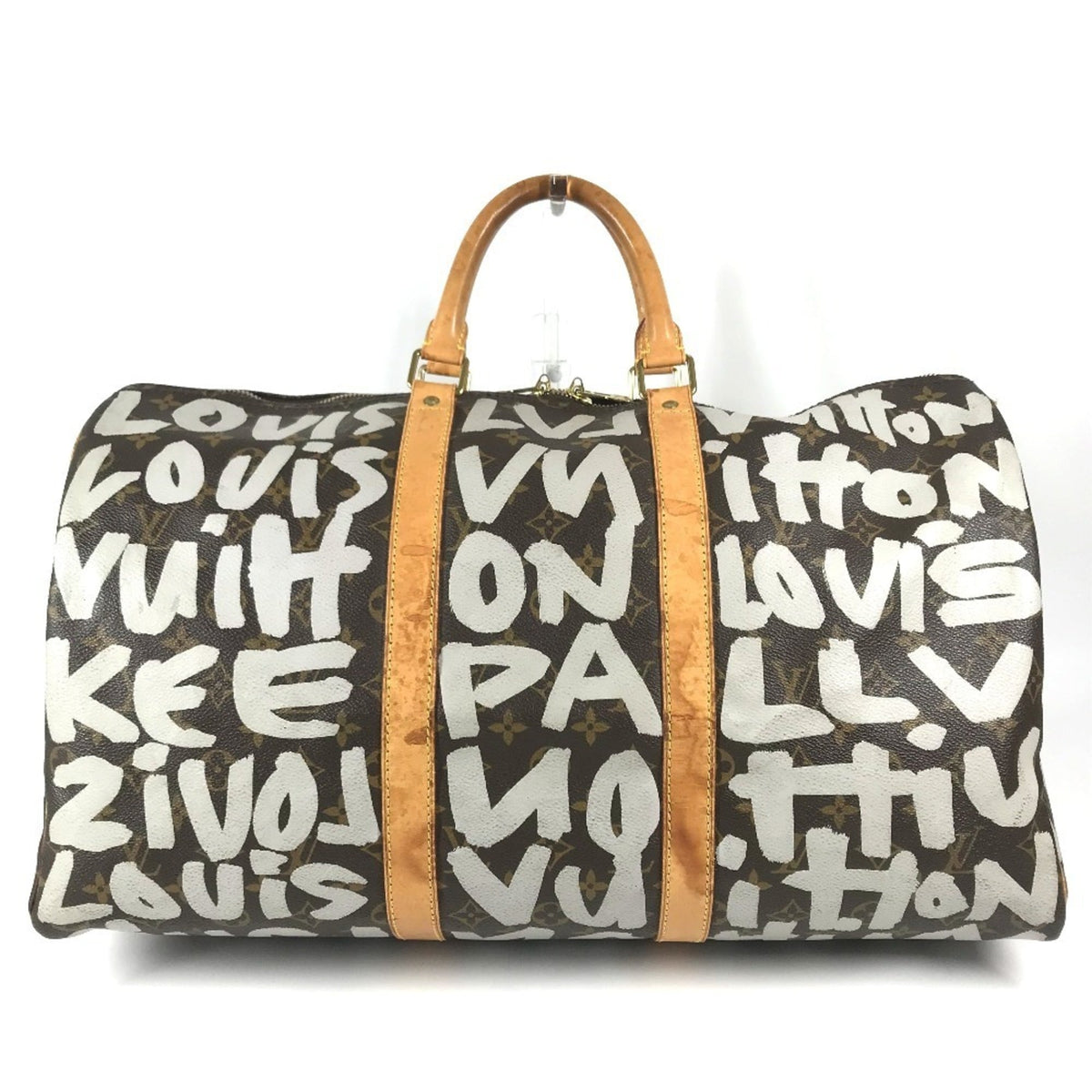 Louis Vuitton Brown Monogram White Monogram Boston Bag (Pre-Owned)
