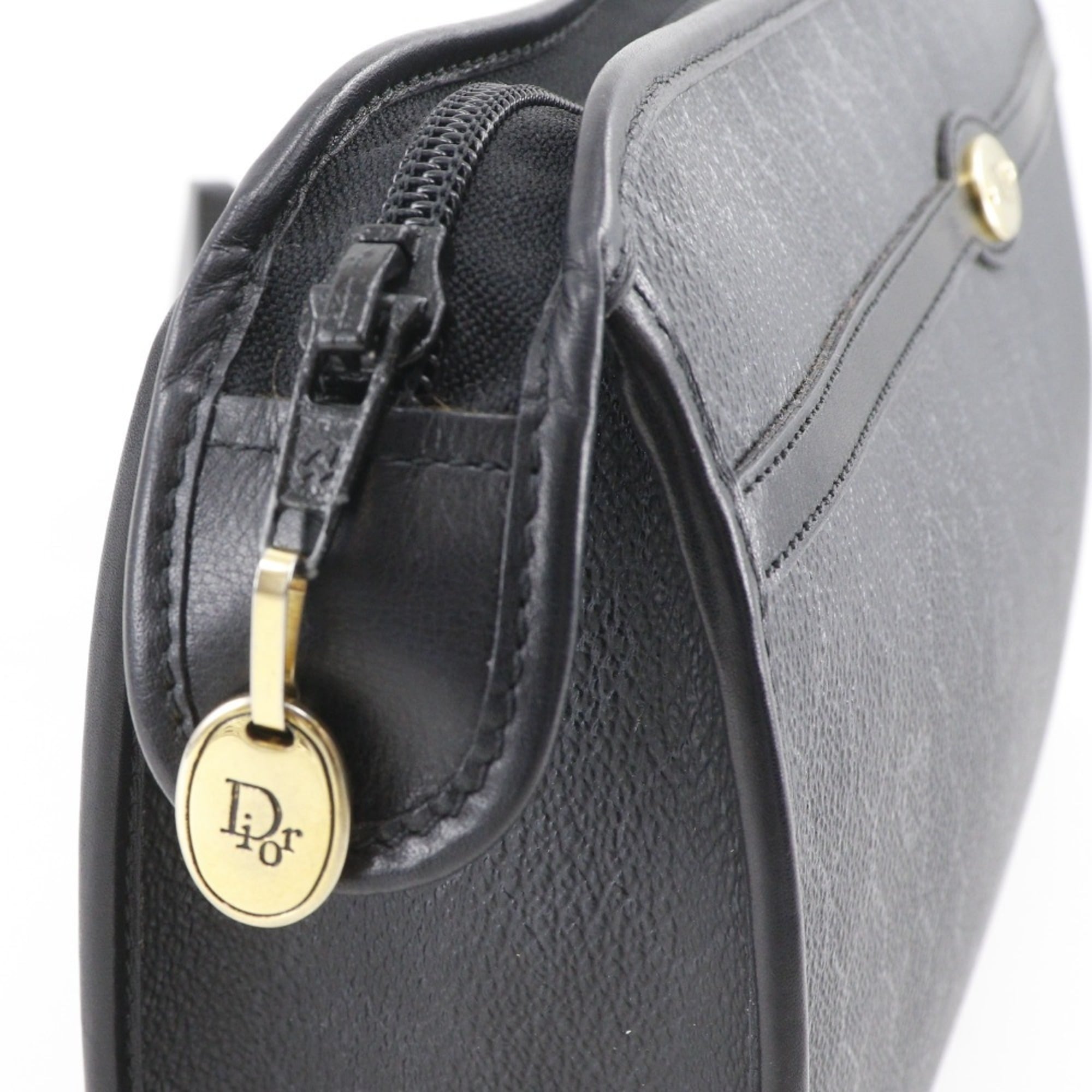 Christian Dior Black Pvc Clutch Bag (Pre-Owned)