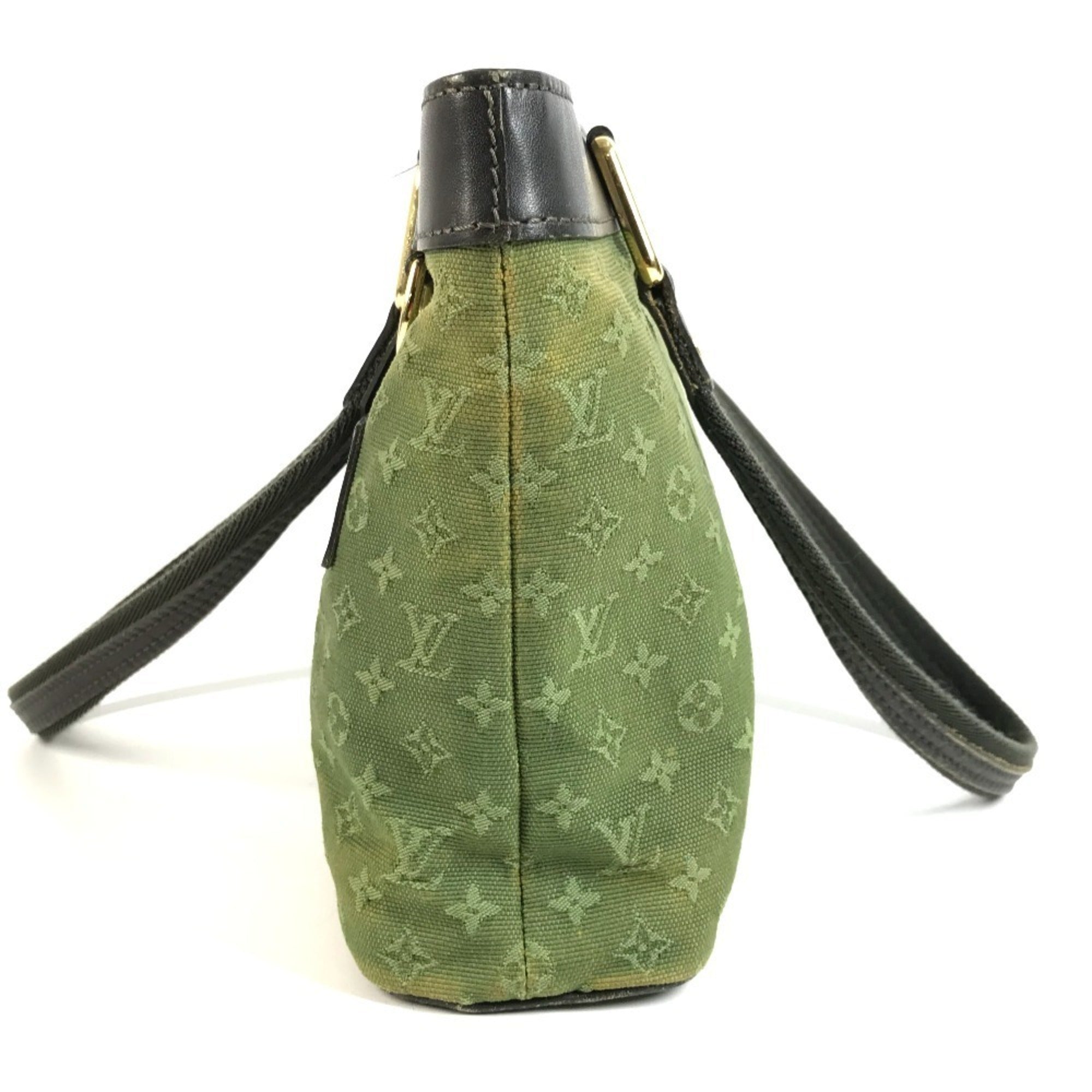 Louis Vuitton Khaki Monogram Mini Handbag Shoulder Bag Tote Bag (Pre-Owned)