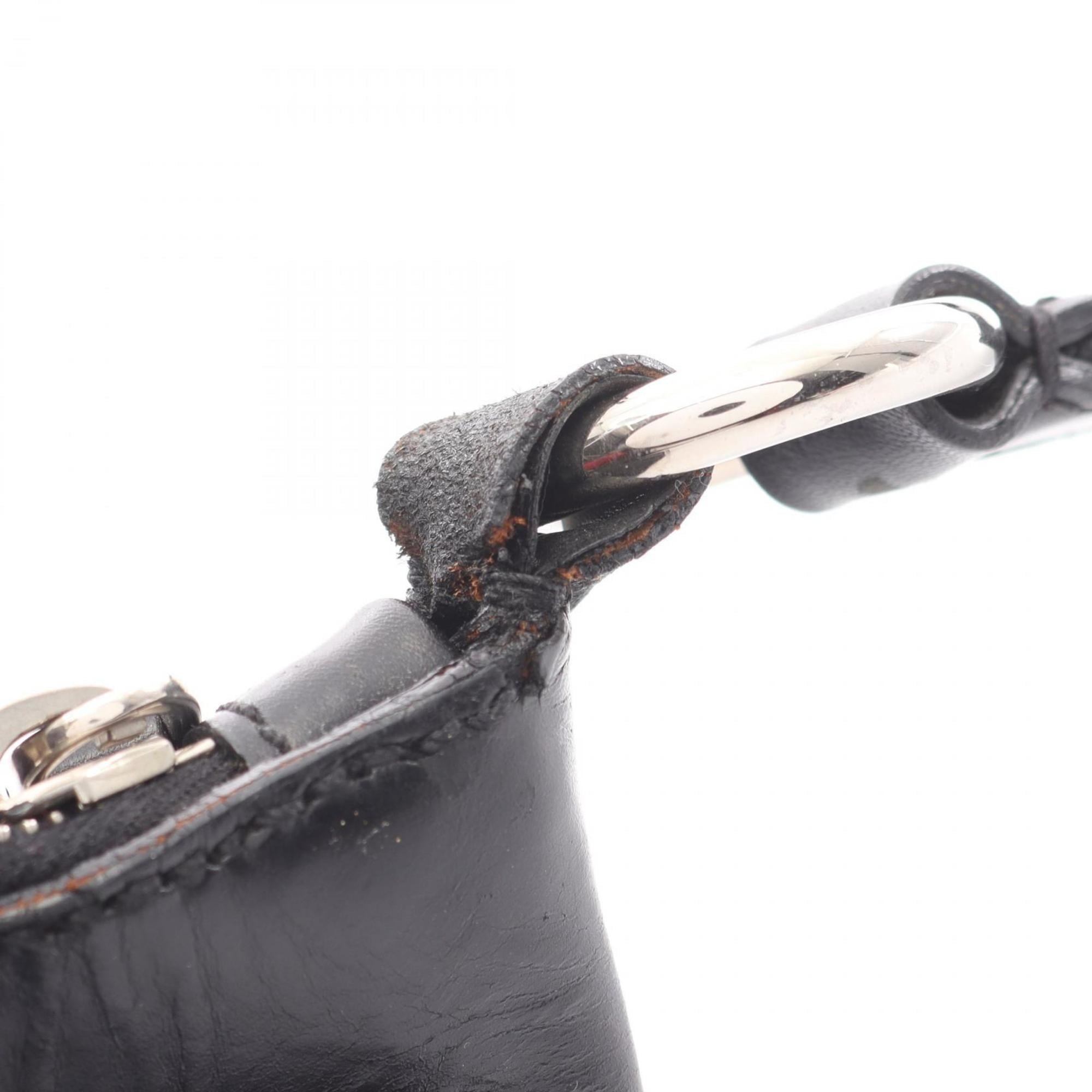 Prada Black Nylon Leather Shoulder Bag (Pre-Owned)