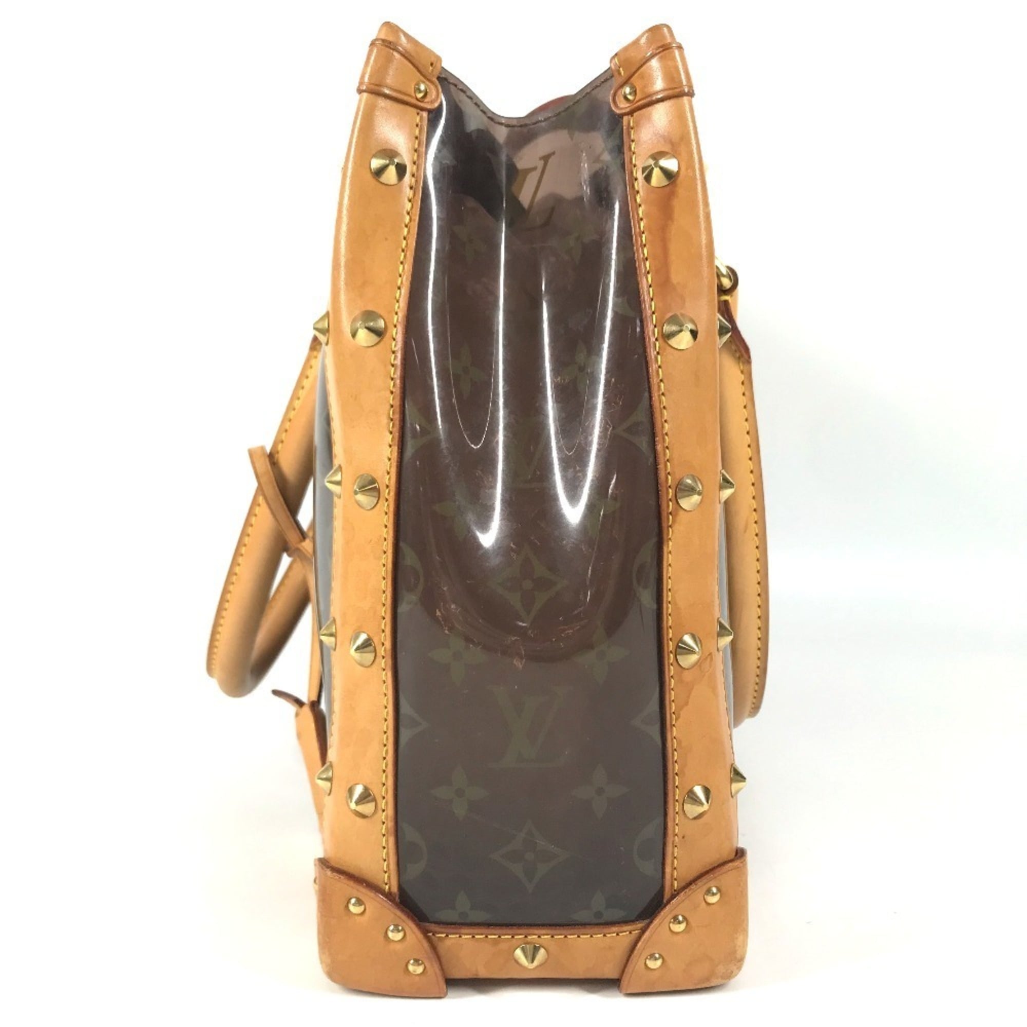 Louis Vuitton Brown Monogram Vinyl Leather Beach Bag Shoulder Bag Tote Bag (Pre-Owned)