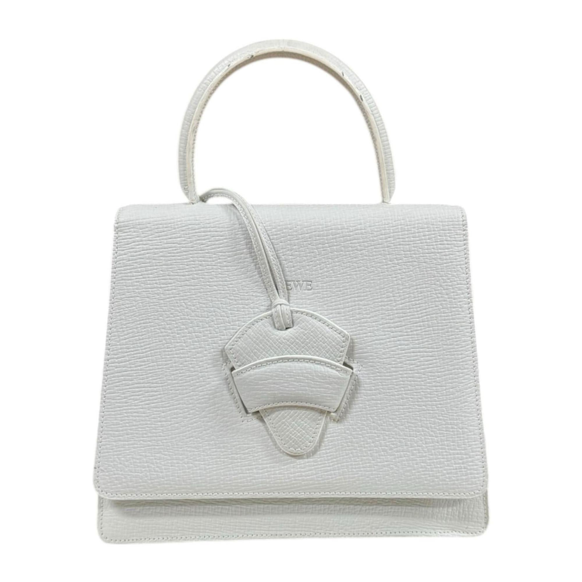 Loewe White Leather Handbag (Pre-Owned)