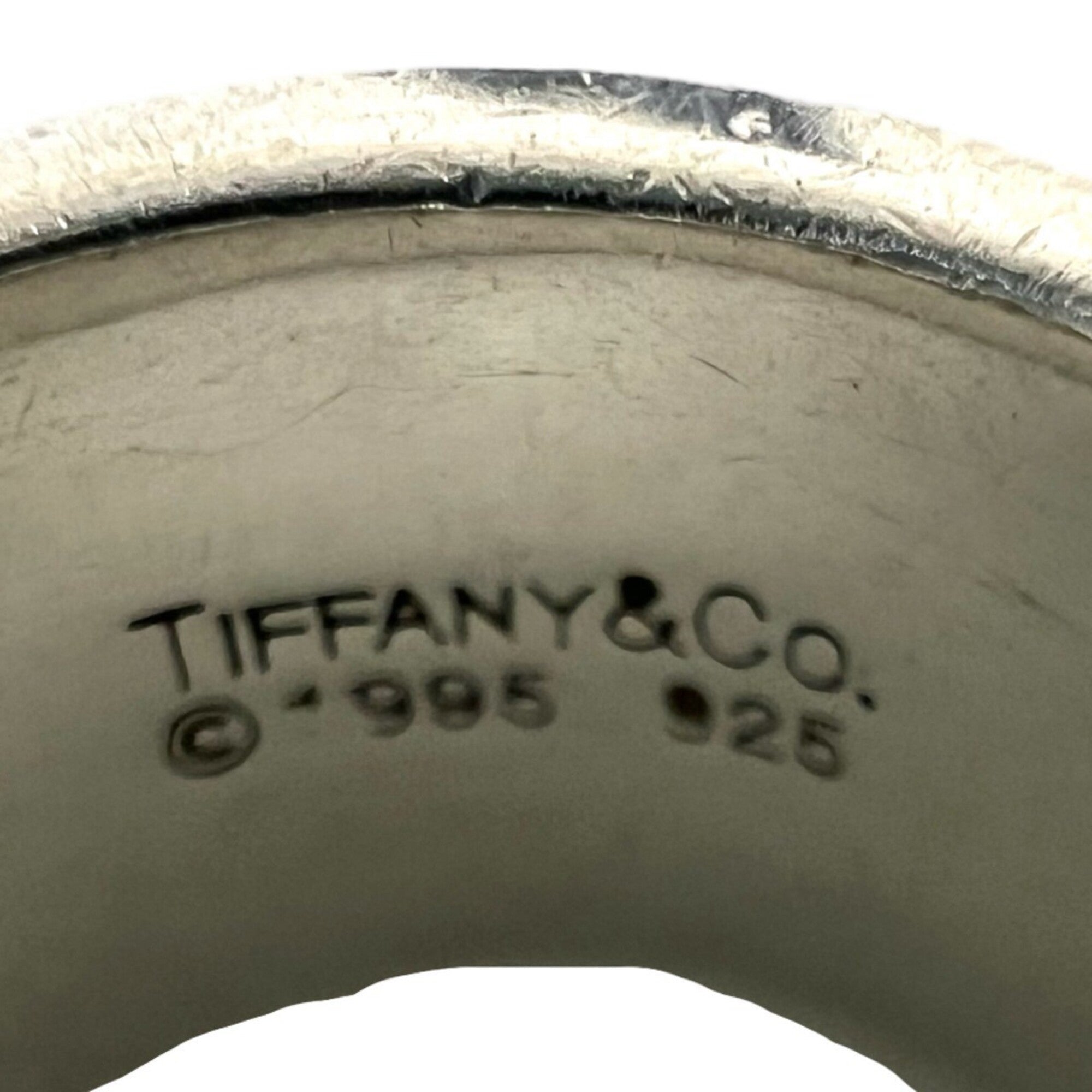Tiffany Silver Silver 925 Band Ring (Pre-Owned)