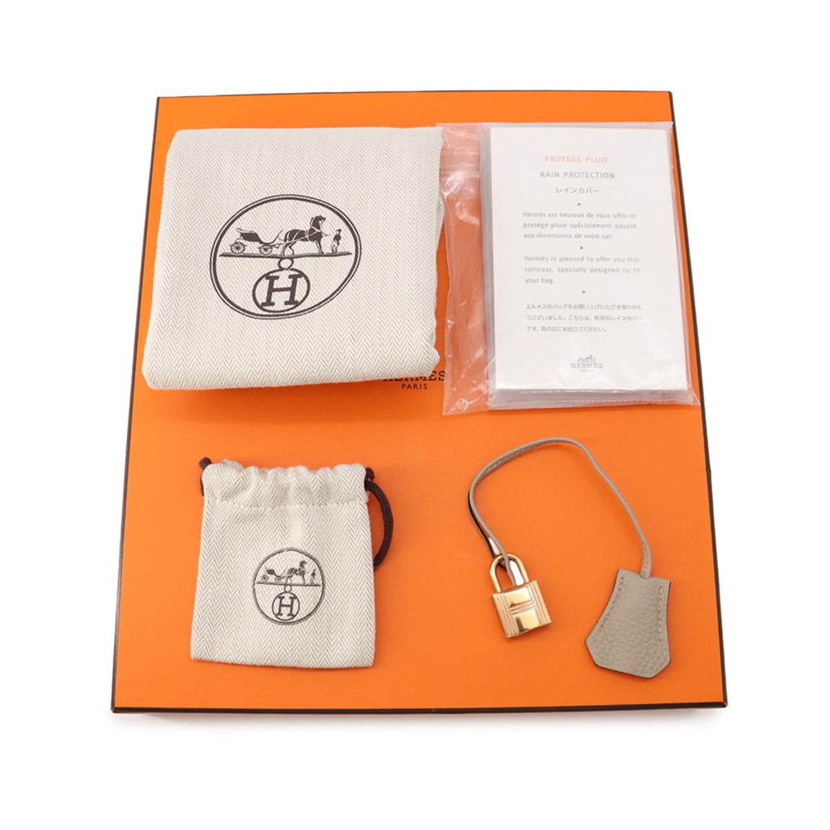 Hermes Birkin Gris Tourterelle Togo Leather Handbag (Pre-Owned)