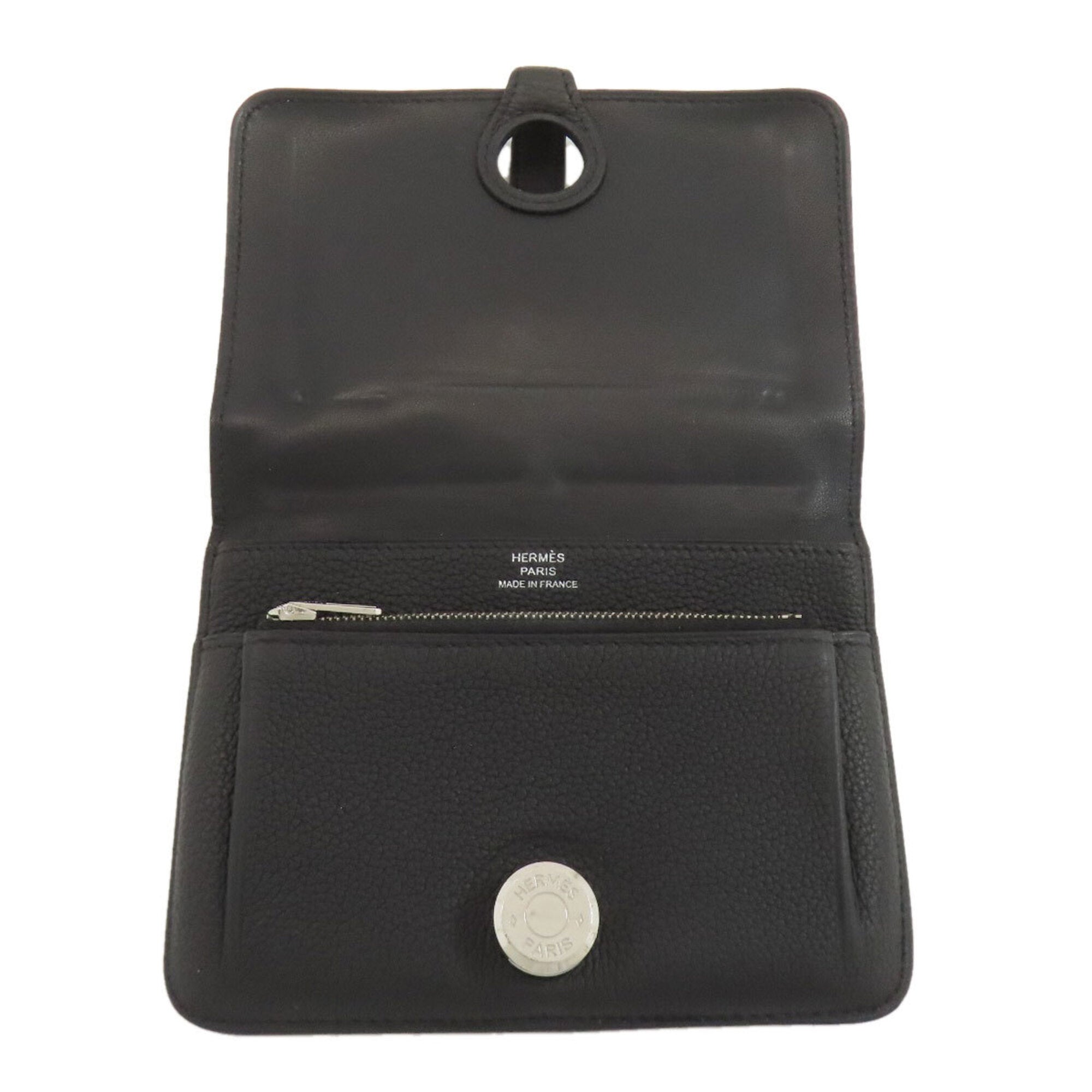 Hermes Black Togo Leather Wallet (Bi-Fold) (Pre-Owned)