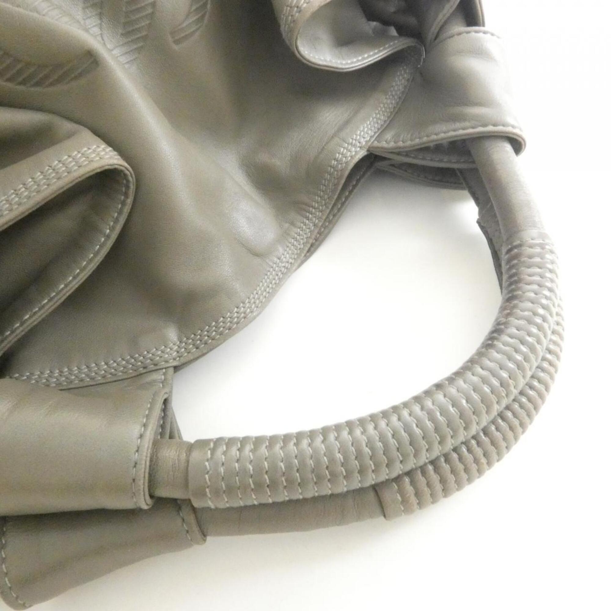Loewe Gray Leather Handbag (Pre-Owned)