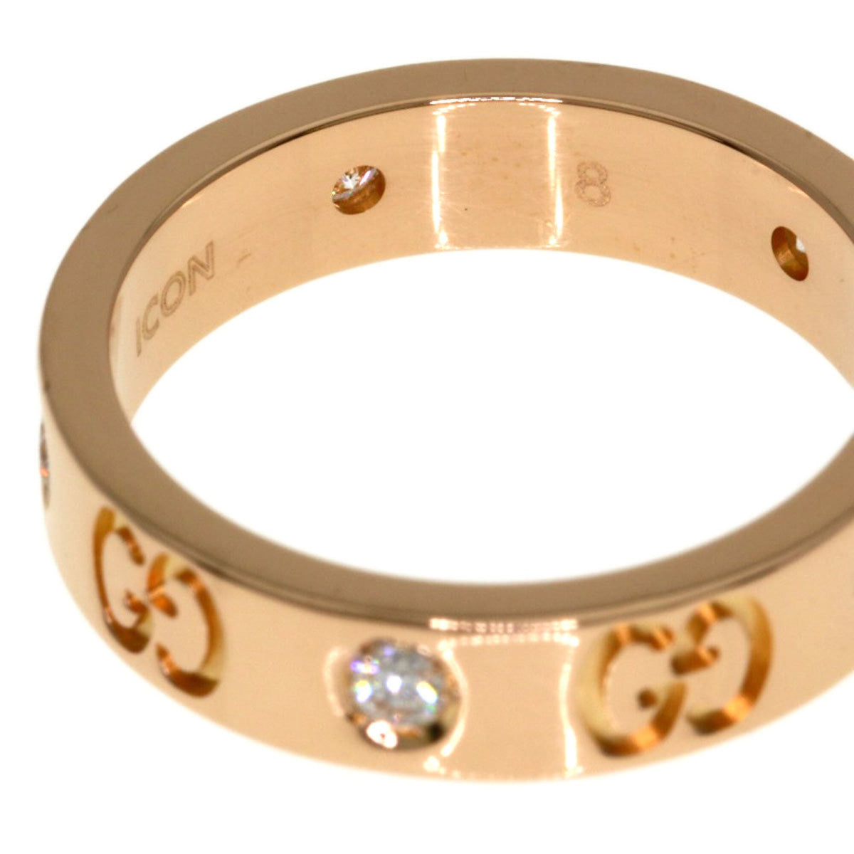 Gucci Icon Pink Gold (18K) Band Ring (Pre-Owned)