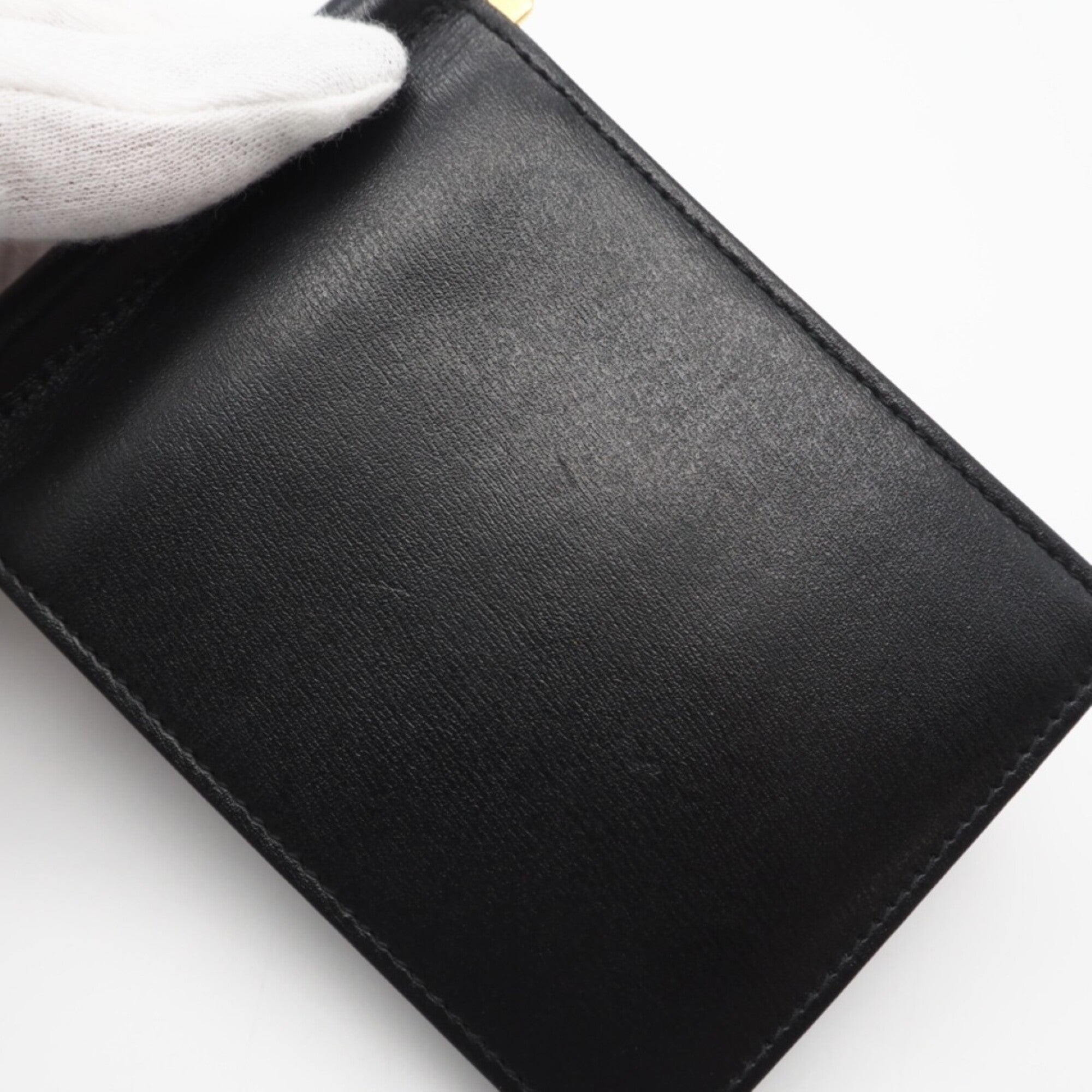 Saint Laurent Black Leather Money Clip (Pre-Owned)
