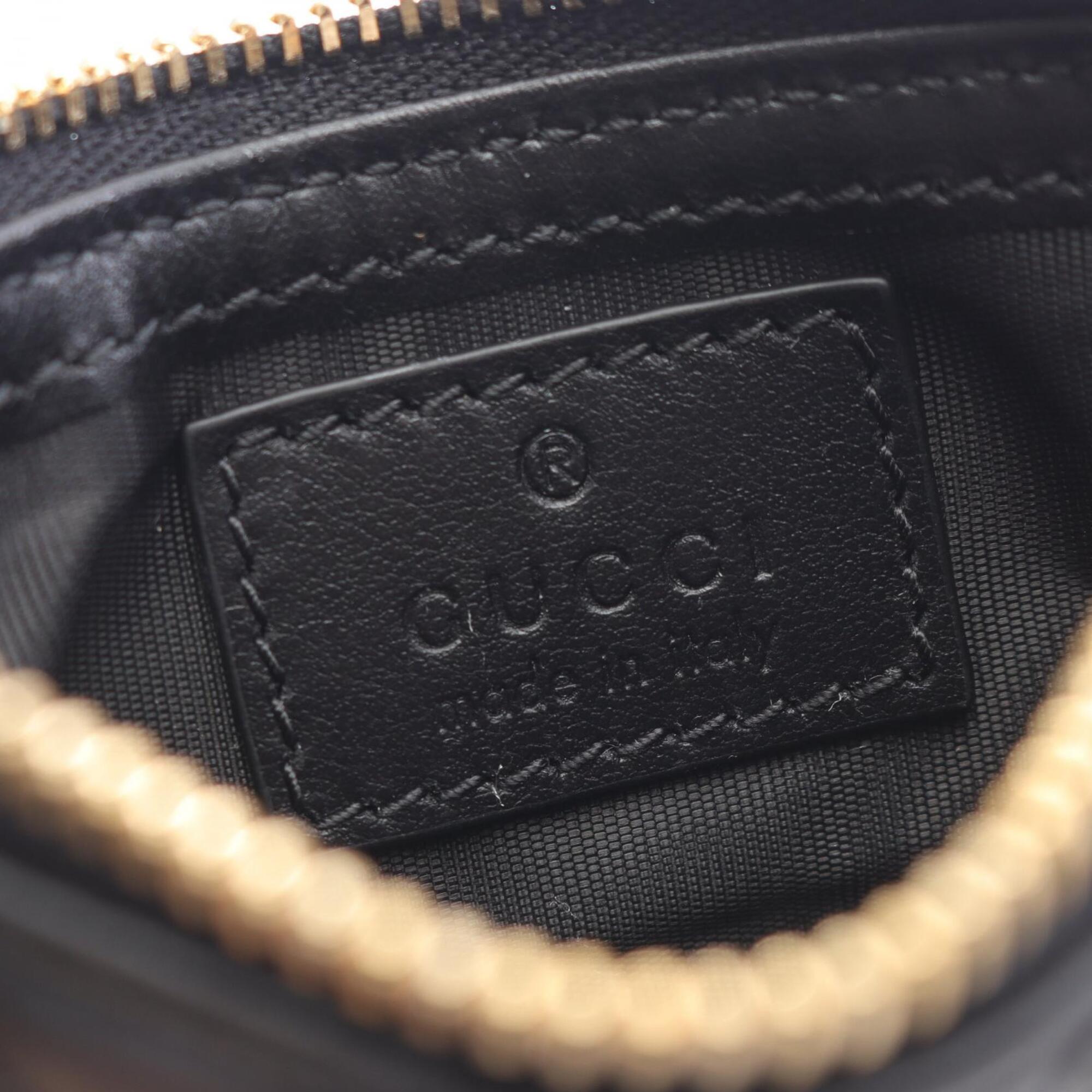 Gucci Black Leather Coin Purse/Coin Case (Pre-Owned)