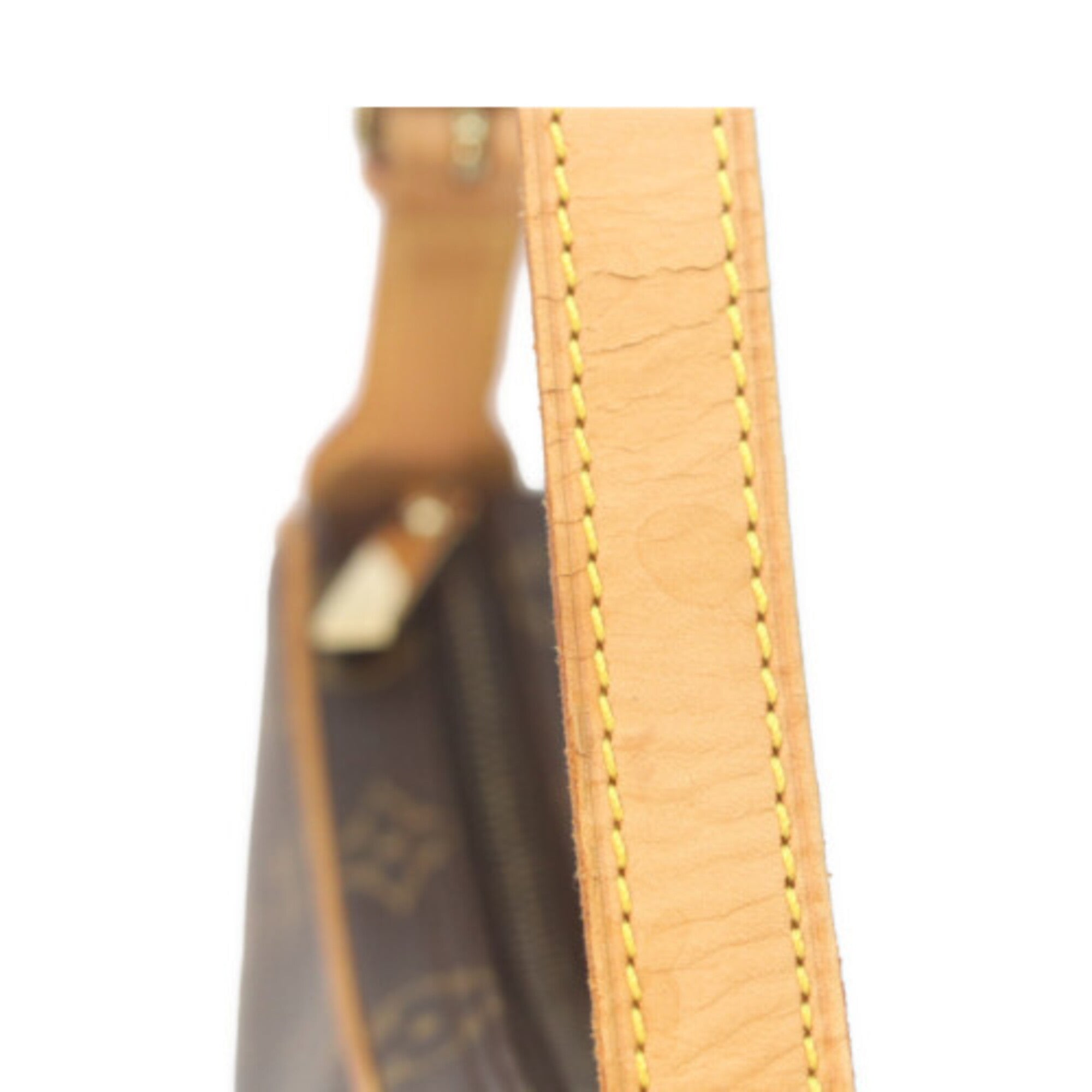 Louis Vuitton Beige Monogram Pochette Shoulder Bag (Pre-Owned)