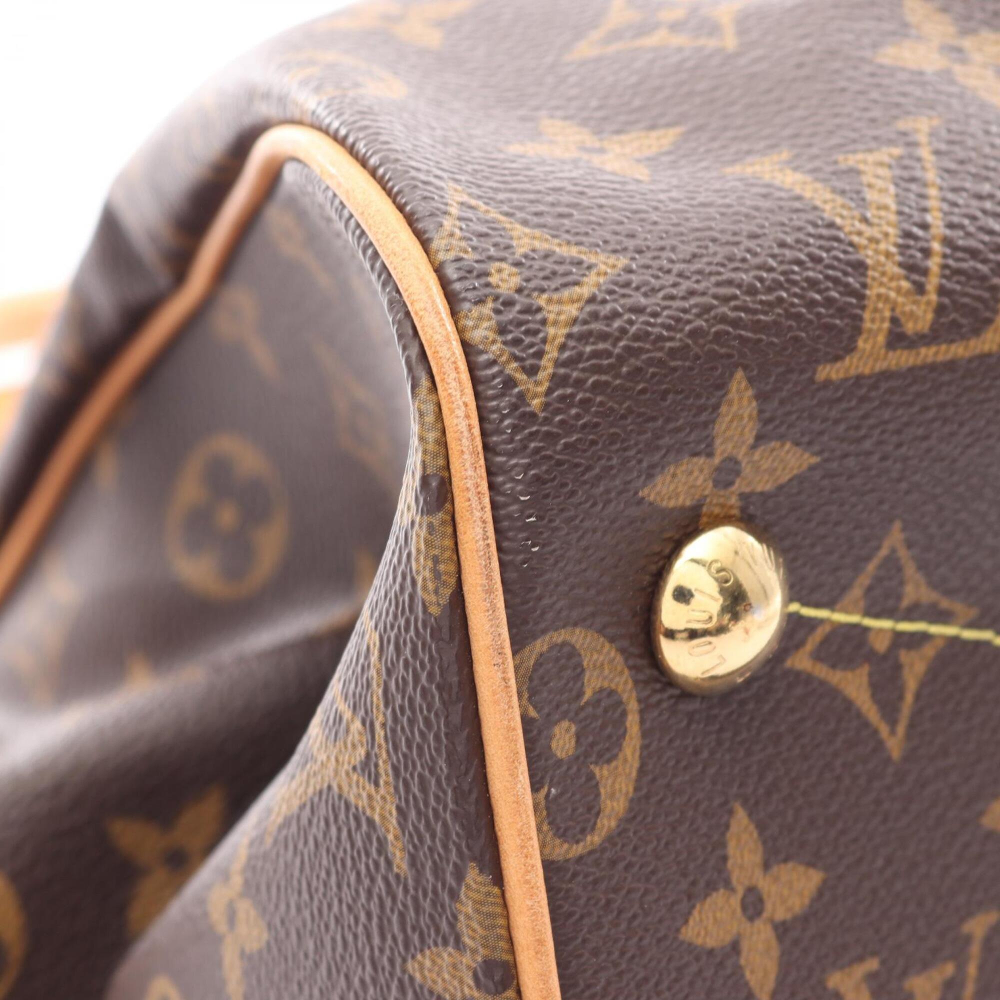 Louis Vuitton Brown Monogram Coated Canvas Leather Handbag (Pre-Owned)