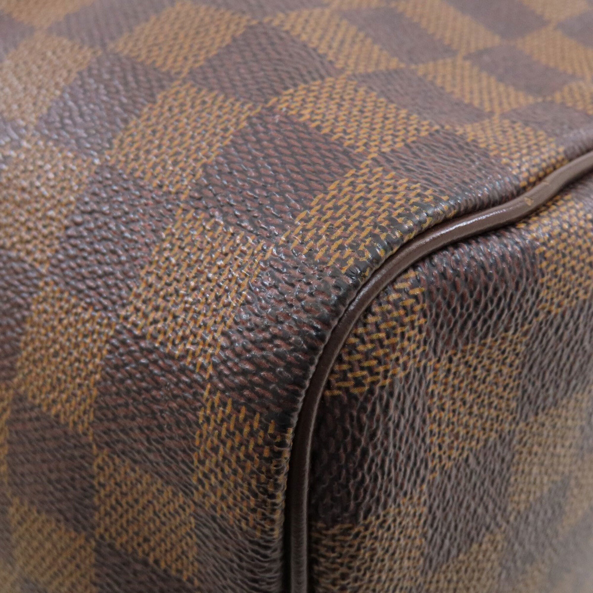 Louis Vuitton Damier Canvas Ebene Damier Canvas Boston Bag (Pre-Owned)
