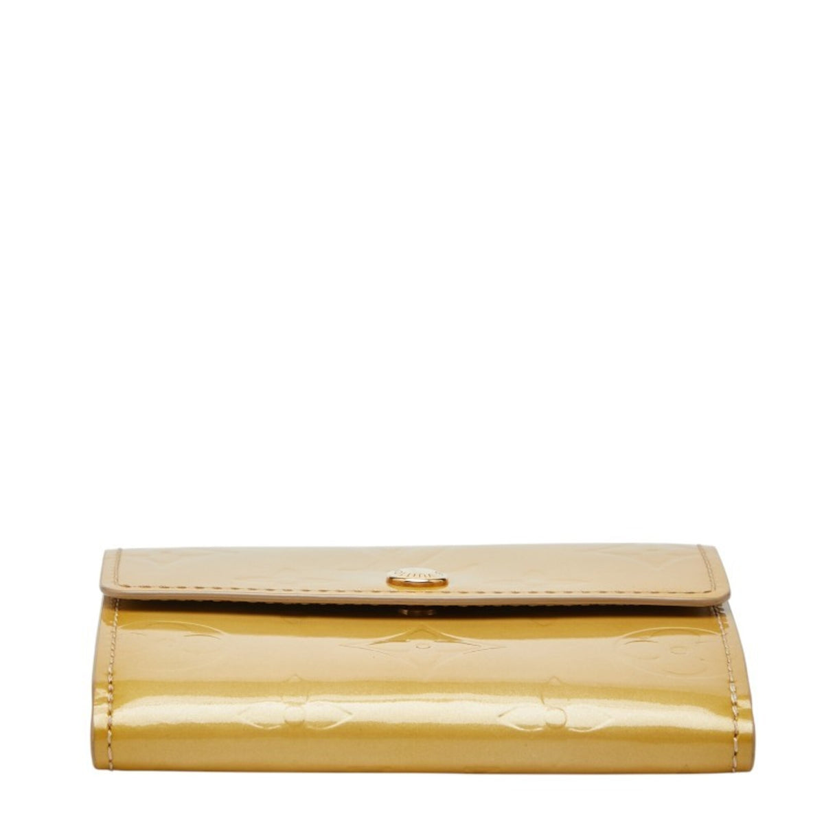 Louis Vuitton Beige Patent Leather Wallet (Bi-Fold) (Pre-Owned)