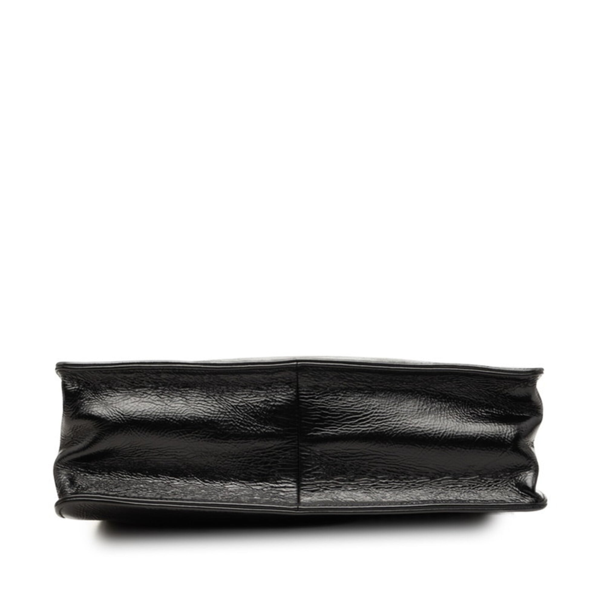 Chanel Black Leather Shoulder Bag Tote Bag (Pre-Owned)
