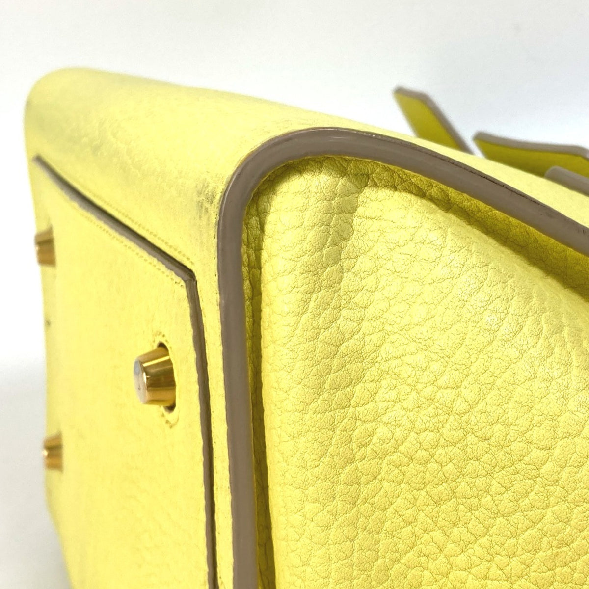 Celine Yellow Leather Handbag (Pre-Owned)