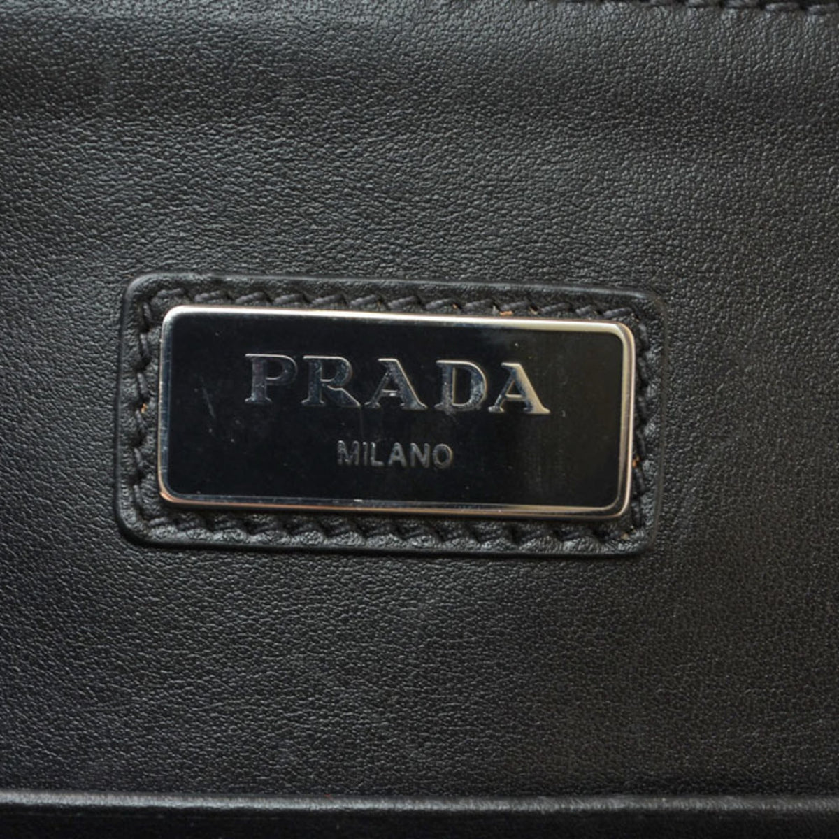 Prada Saffiano Navy Leather Clutch Bag (Pre-Owned)