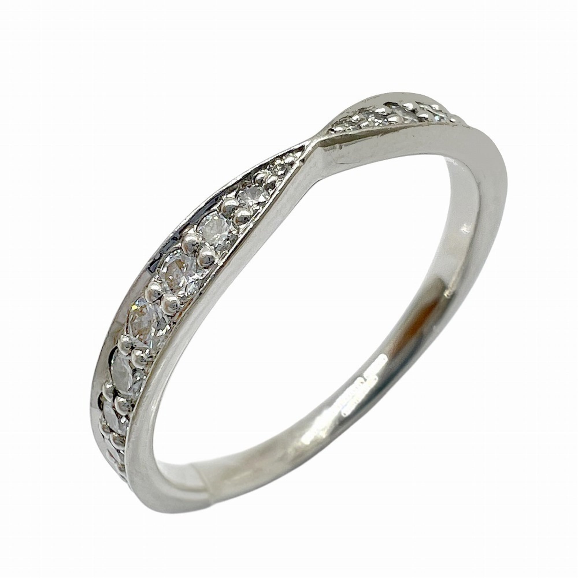 Tiffany Platinum Platinum 950 Band Ring (Pre-Owned)