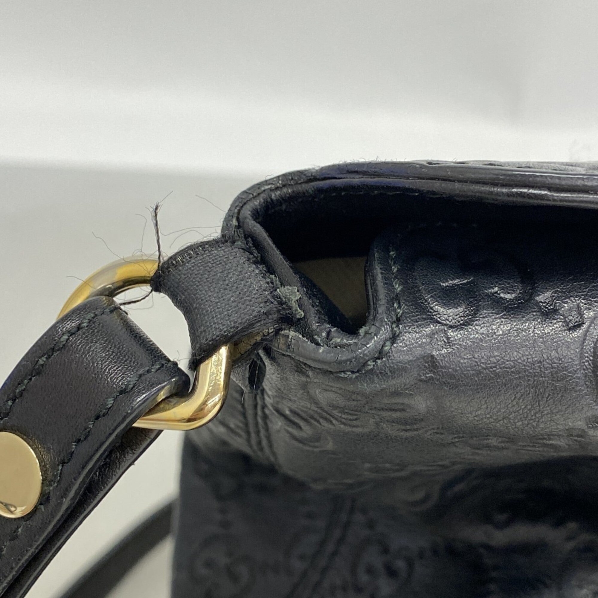 Gucci Black Leather Handbag (Pre-Owned)