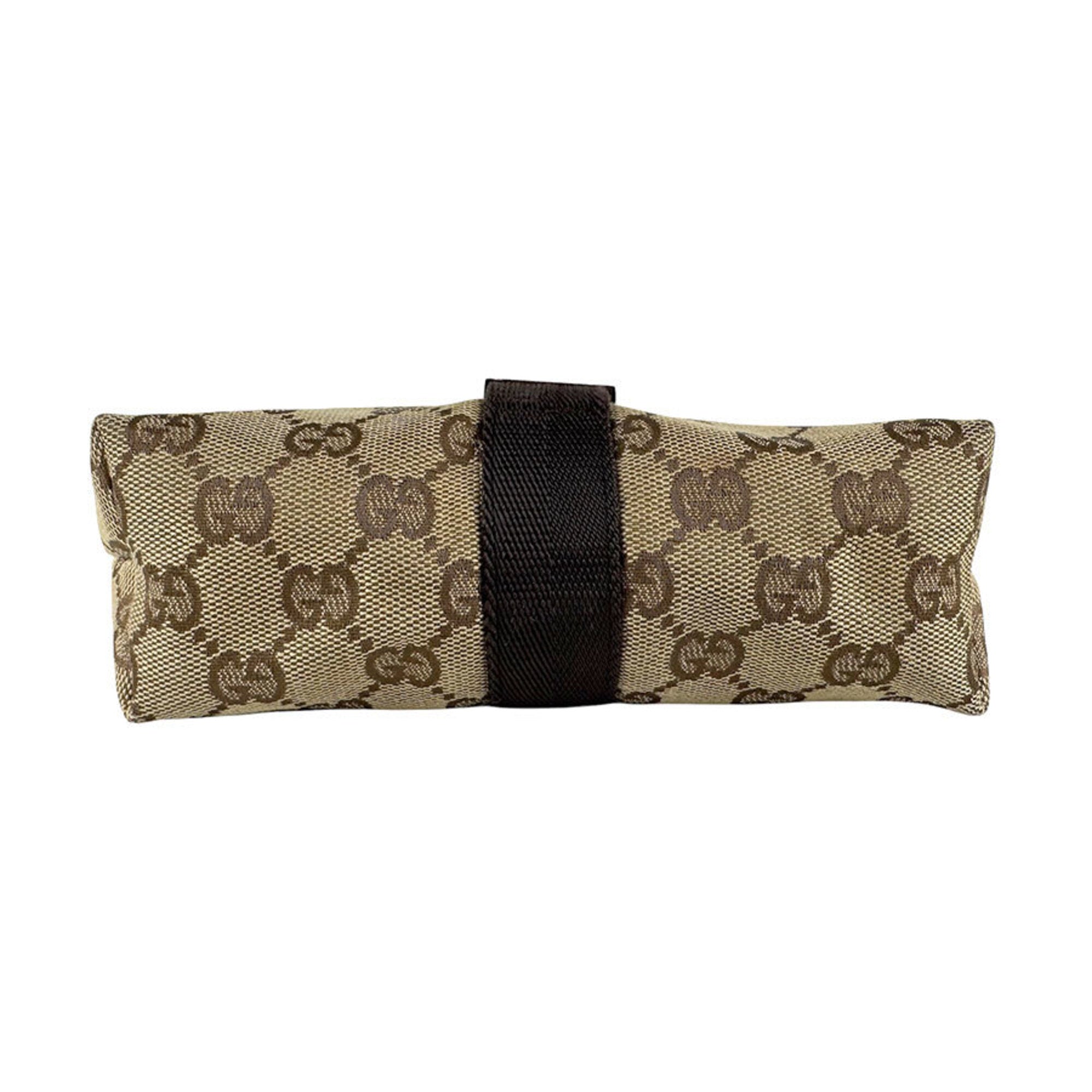 Gucci Brown Gg Canvas Fanny Pack Sling Bag (Pre-Owned)