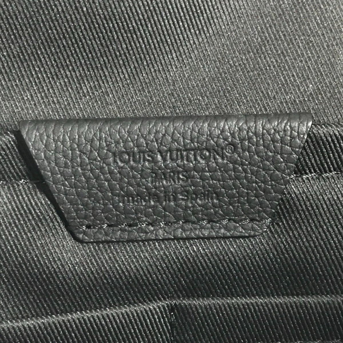Louis Vuitton Black Noir Leather Backpack (Pre-Owned)