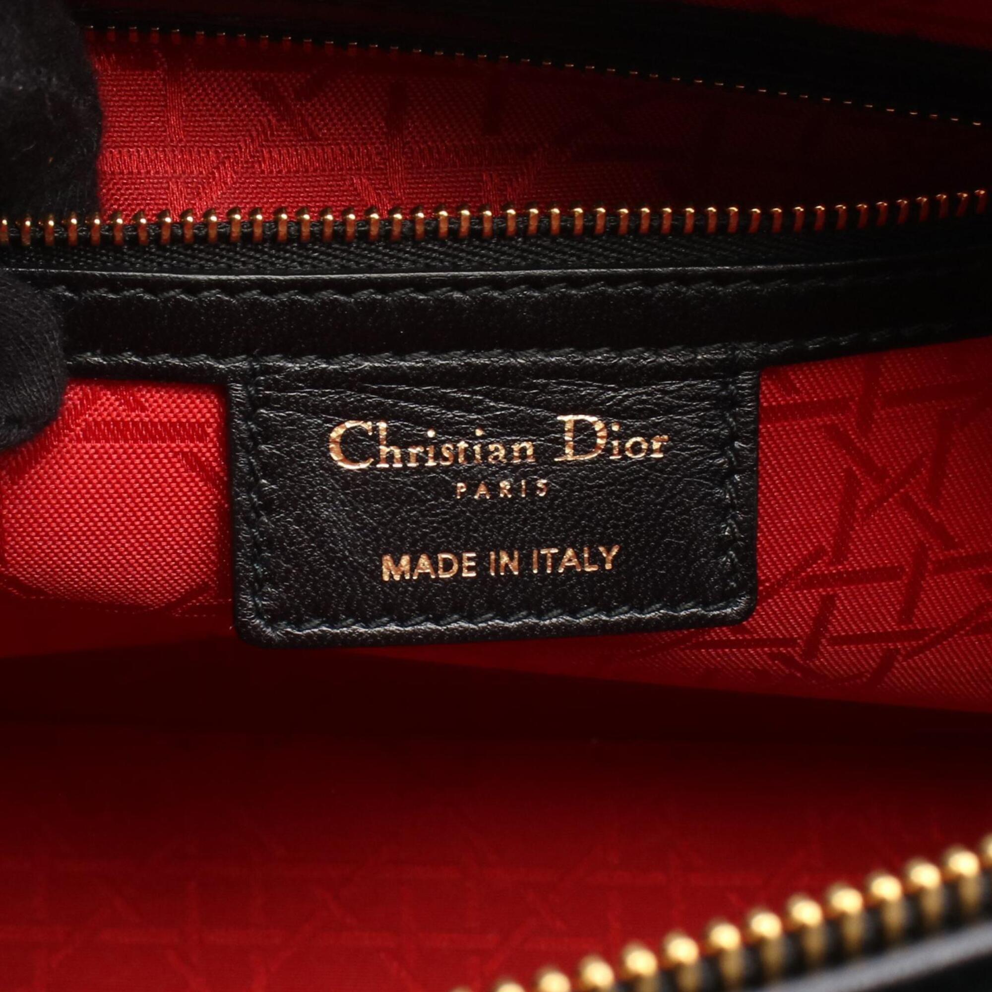 Christian Dior Black Leather Handbag (Pre-Owned)