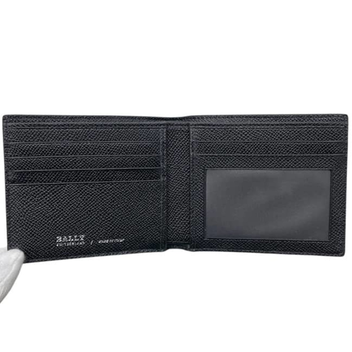 Bally Black Leather Wallet (Bi-Fold) (Pre-Owned)