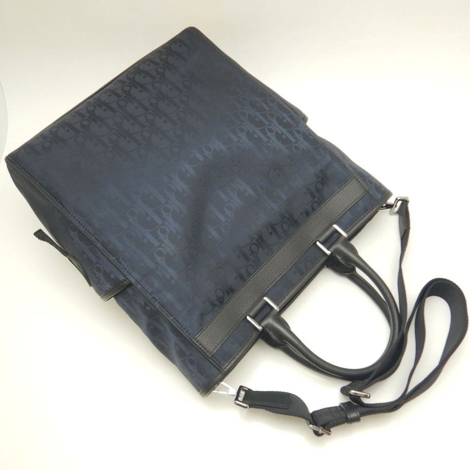 Christian Dior Navy Nylon Tote Bag (Pre-Owned)