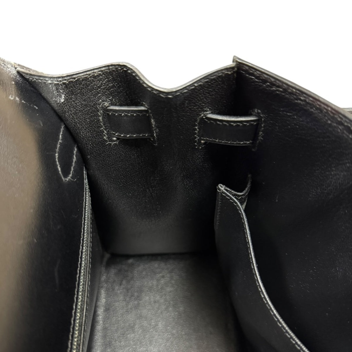 Hermes Black Box Calf Leather Shoulder Bag (Pre-Owned)