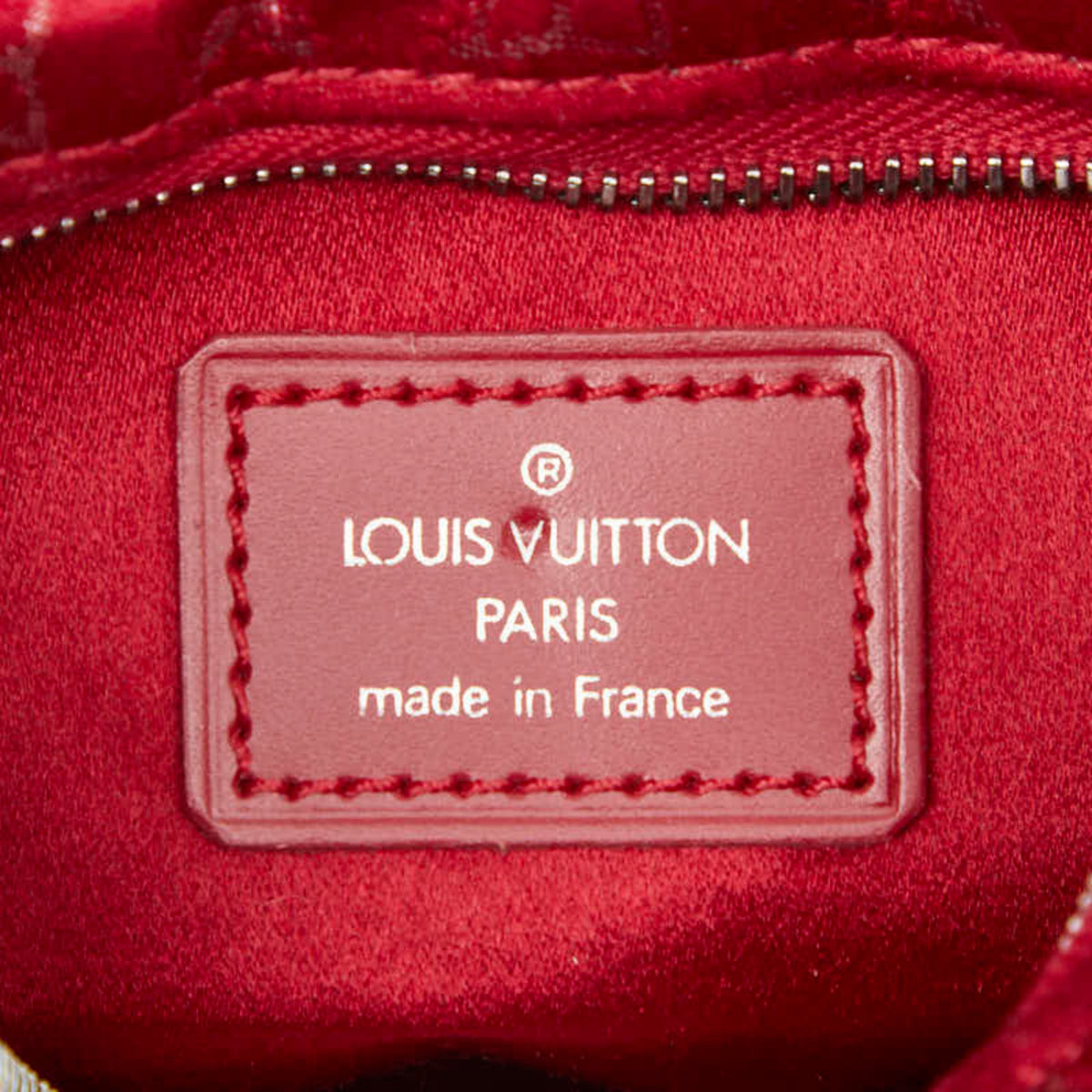 Louis Vuitton Monogram Red Color Rouge Leather Handbag Shoulder Bag (Pre-Owned)