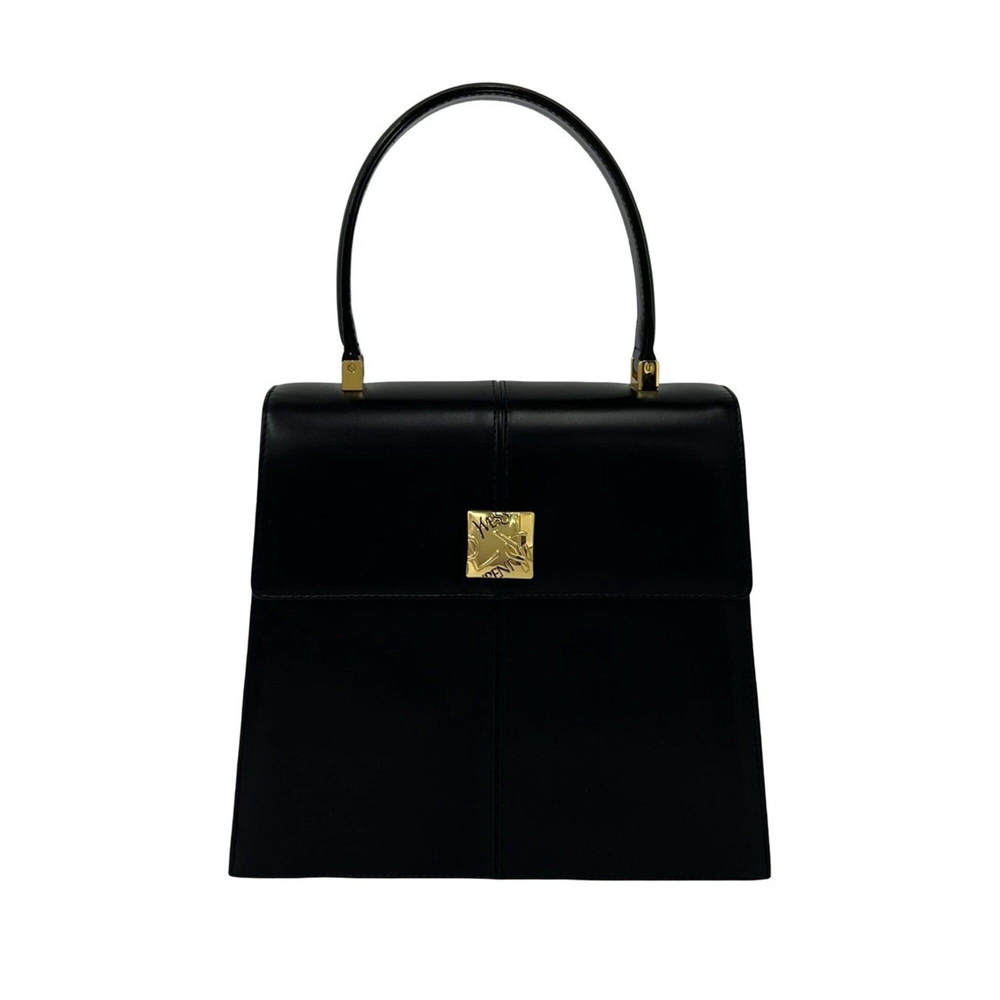 Yves Saint Laurent Black Leather Handbag (Pre-Owned)