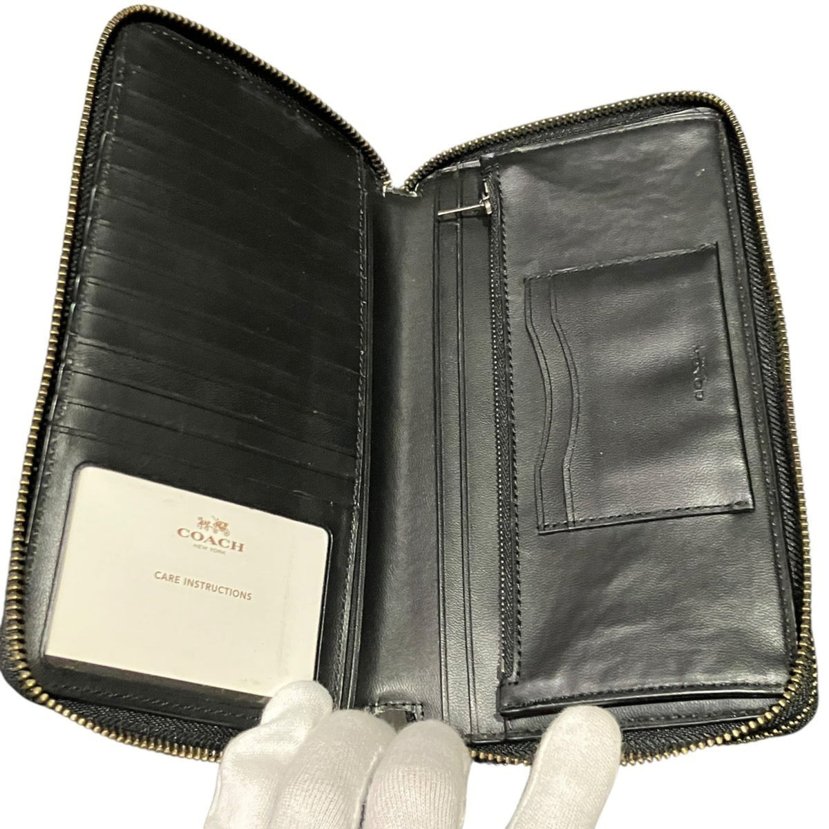 Coach Black Pvc Coin Purse/Coin Case (Pre-Owned)