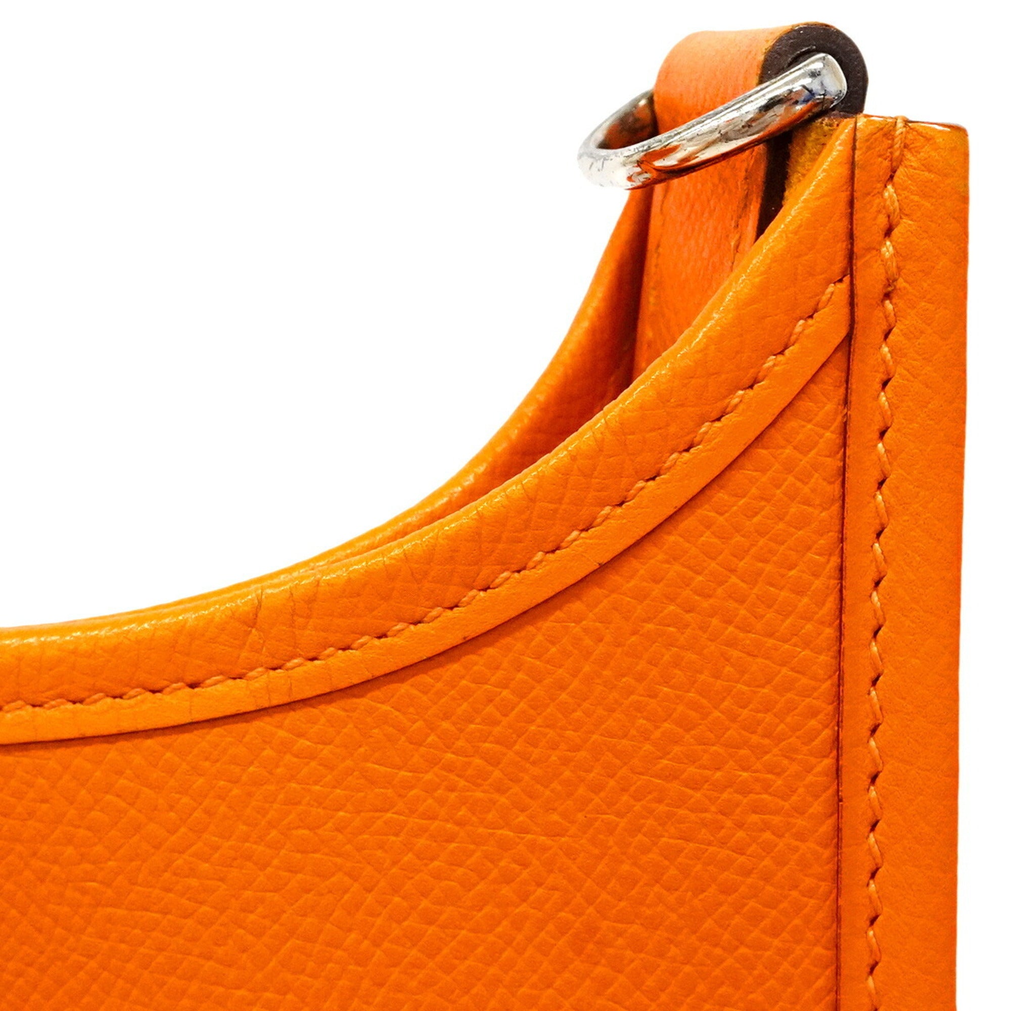 Hermes Orange Leather Shoulder Bag (Pre-Owned)