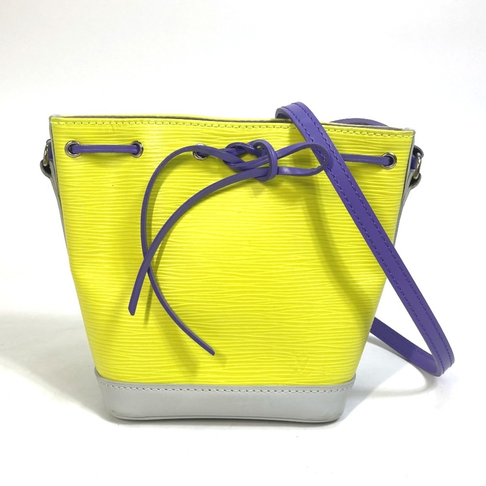 Louis Vuitton Epi Purple White Yellow Epi Leather Pochette Shoulder Bag (Pre-Owned)