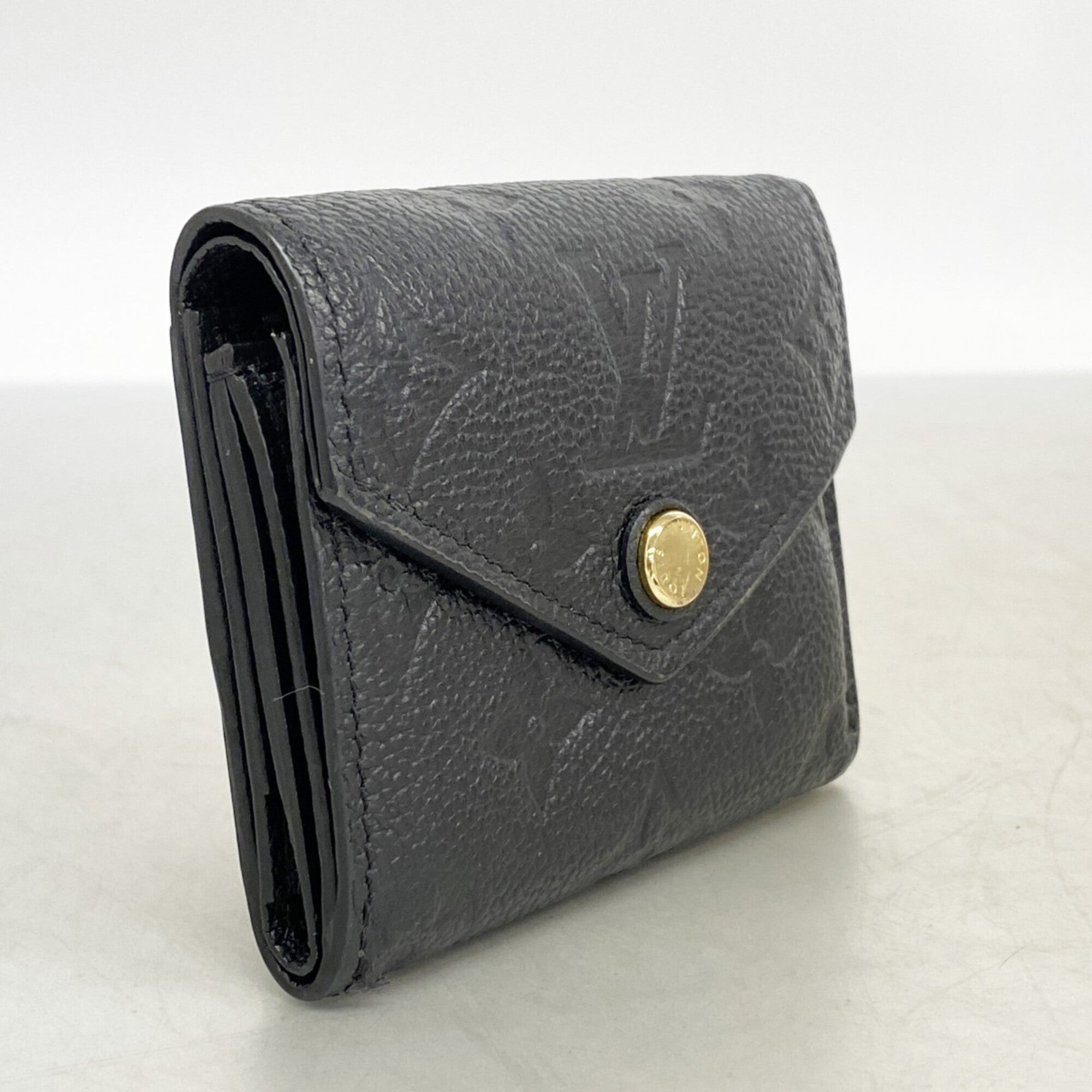 Louis Vuitton Noir Wallet (Tri-Fold) (Pre-Owned)