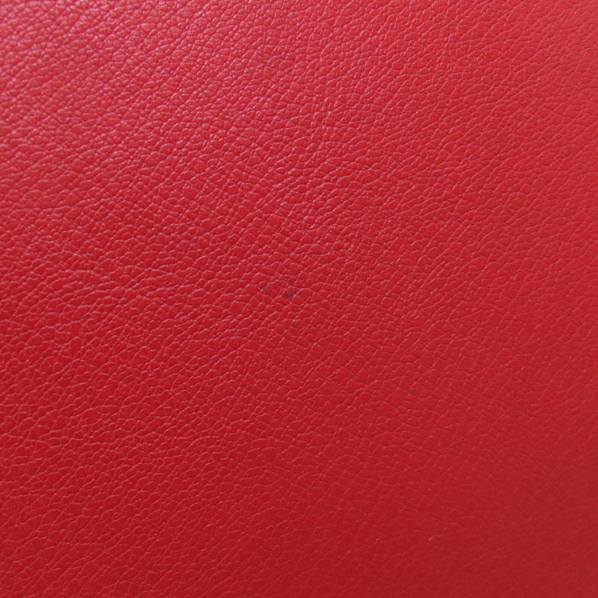 Michael Kors Red Color Leather Handbag (Pre-Owned)