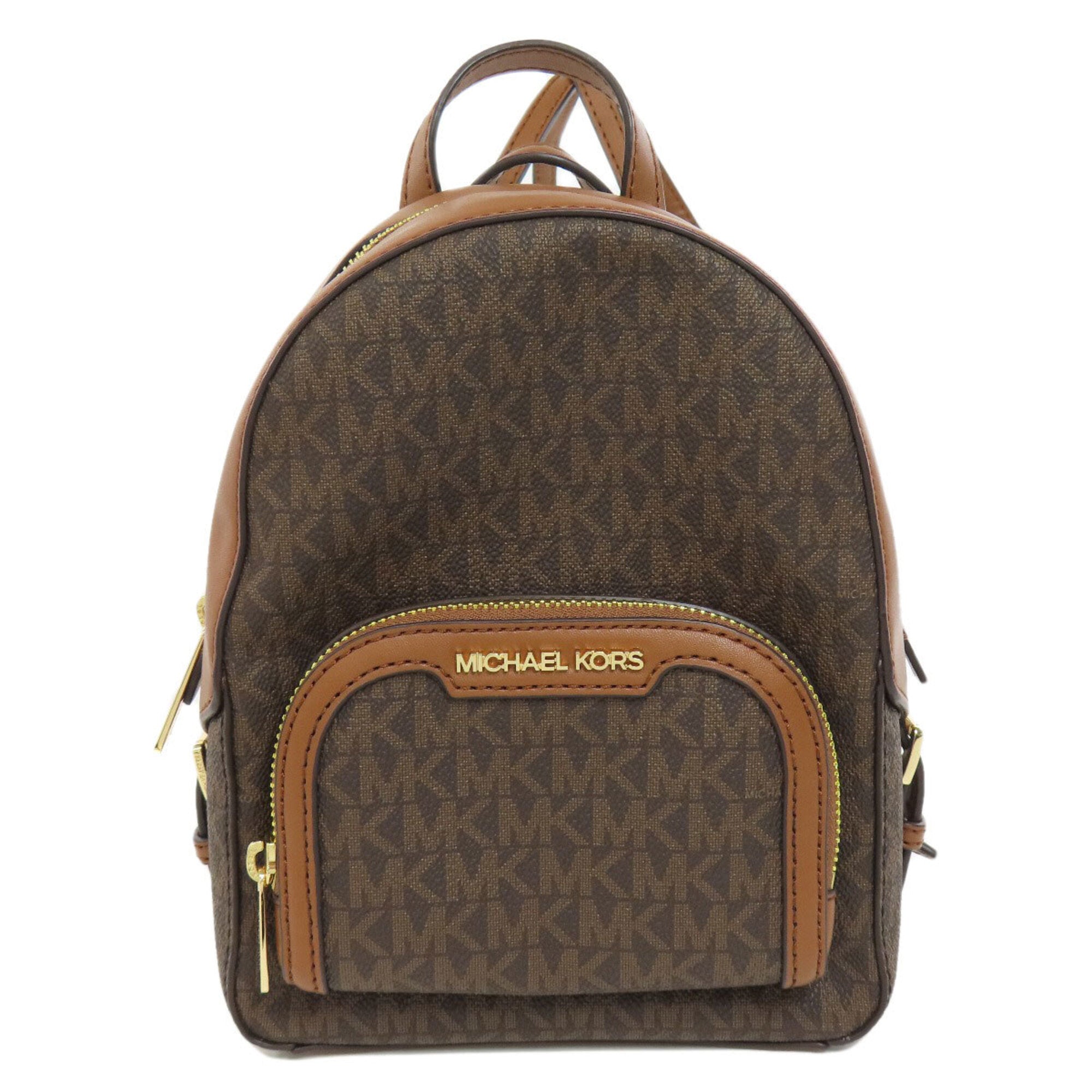 Michael Kors Brown Pvc Backpack (Pre-Owned)