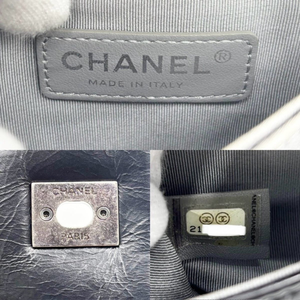 Chanel Black Leather Shoulder Bag (Pre-Owned)