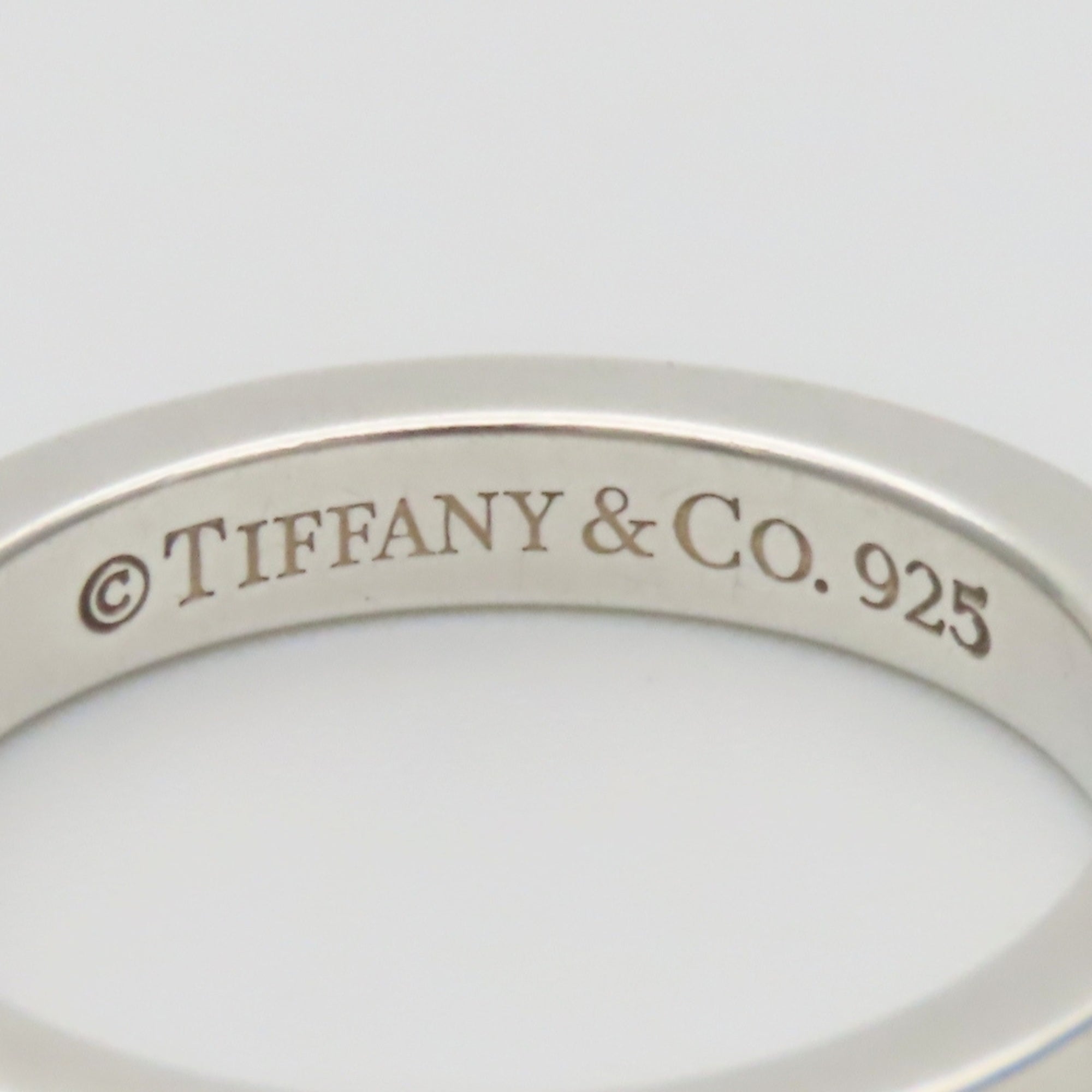 Tiffany Silver Silver 925 Band Ring (Pre-Owned)